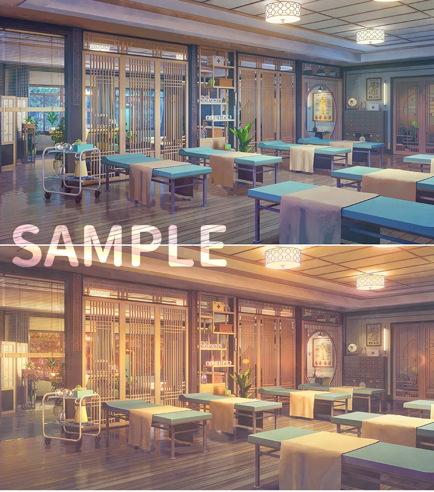 背景素材:マッサージ店