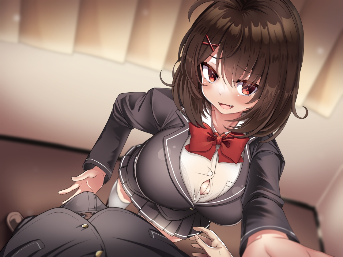 後輩ちゃんのイチャイチャあまあまいじわる射精管理