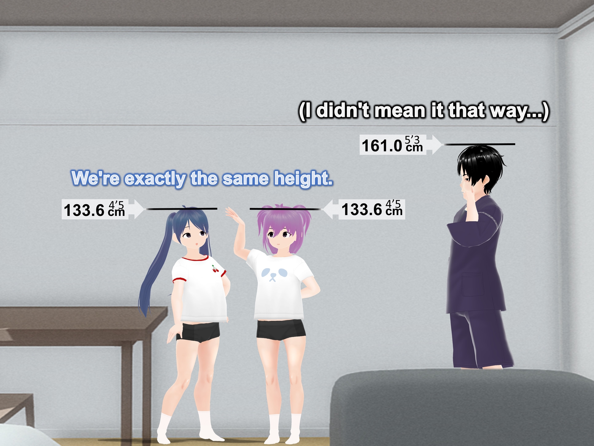 Only girls overgrow boys. Growth sound. Love rival Arc