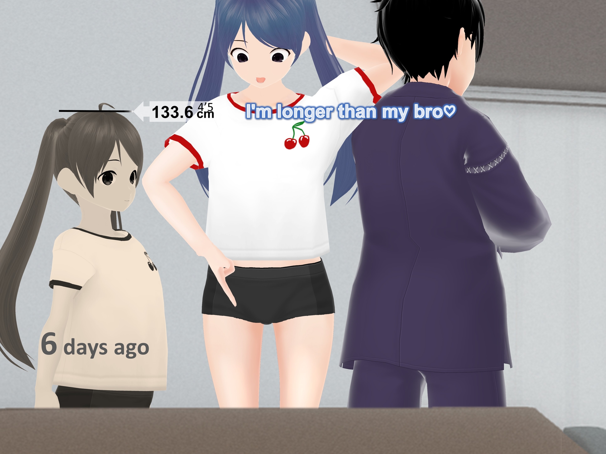 Only girls overgrow boys. Growth sound. Love rival Arc