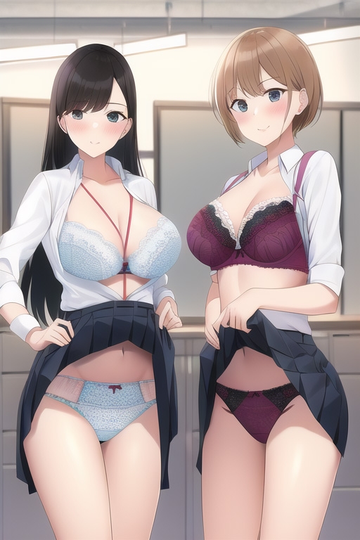 職場でブラとおぱんつ見せてくれる同僚たち
