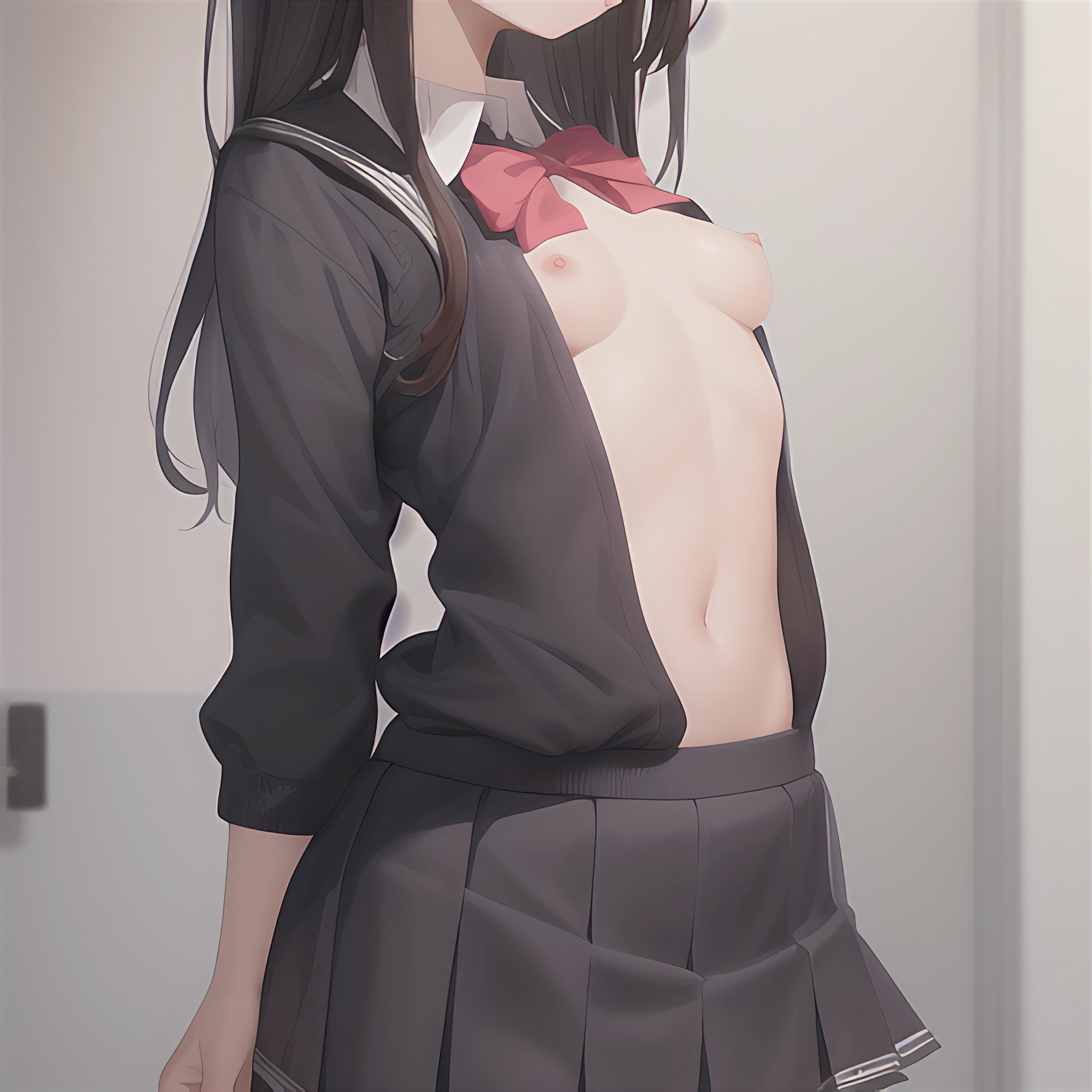 おっぱい剥き出し!