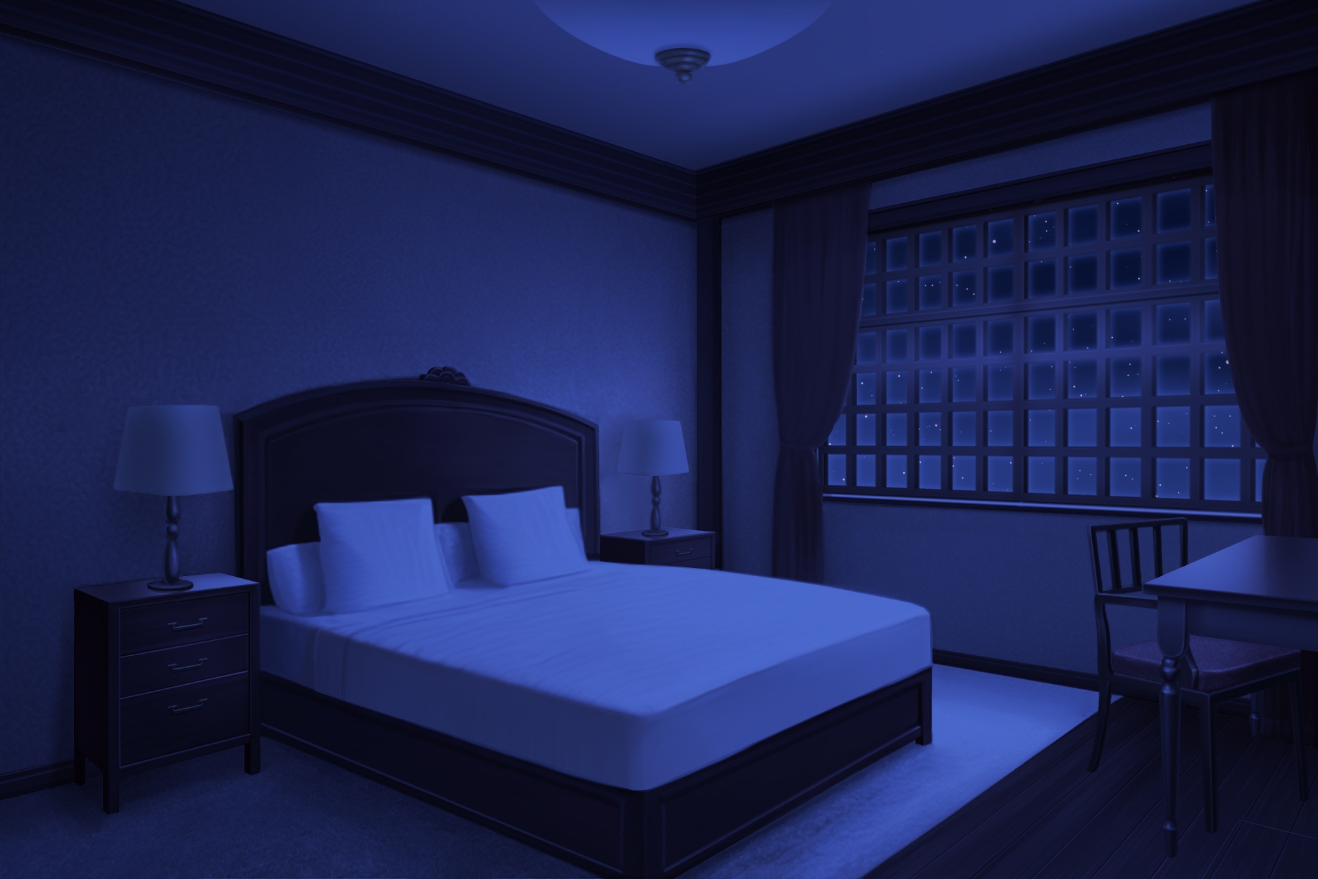 単品5種背景素材v66b洋館客室ダブルルーム