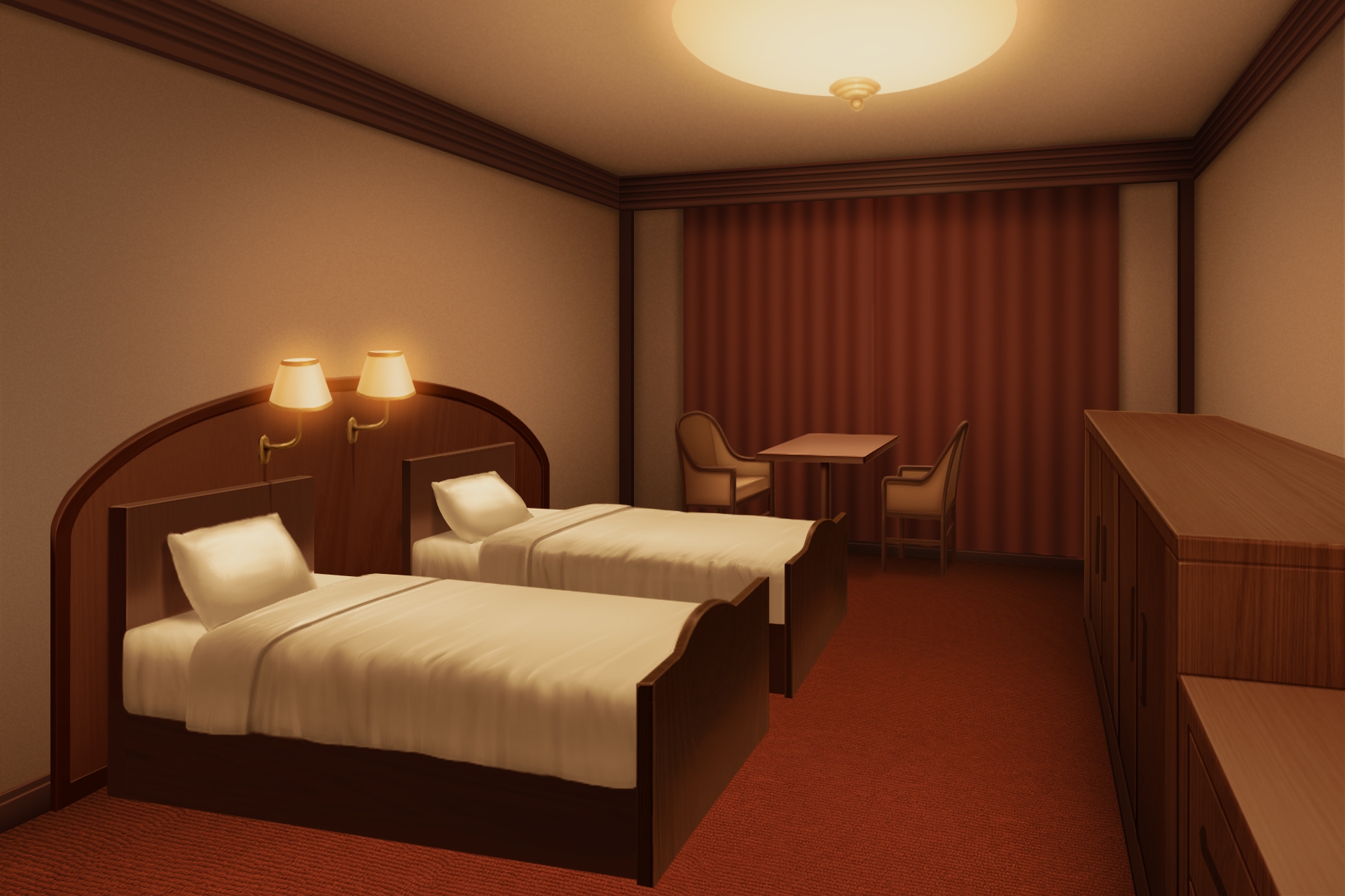 単品5種背景素材v66cツインルーム