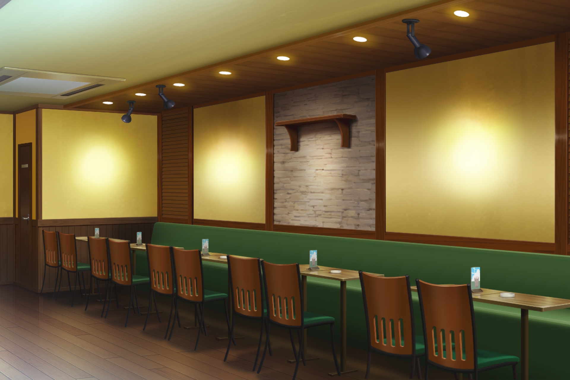 単品5種背景素材v67b喫茶店内