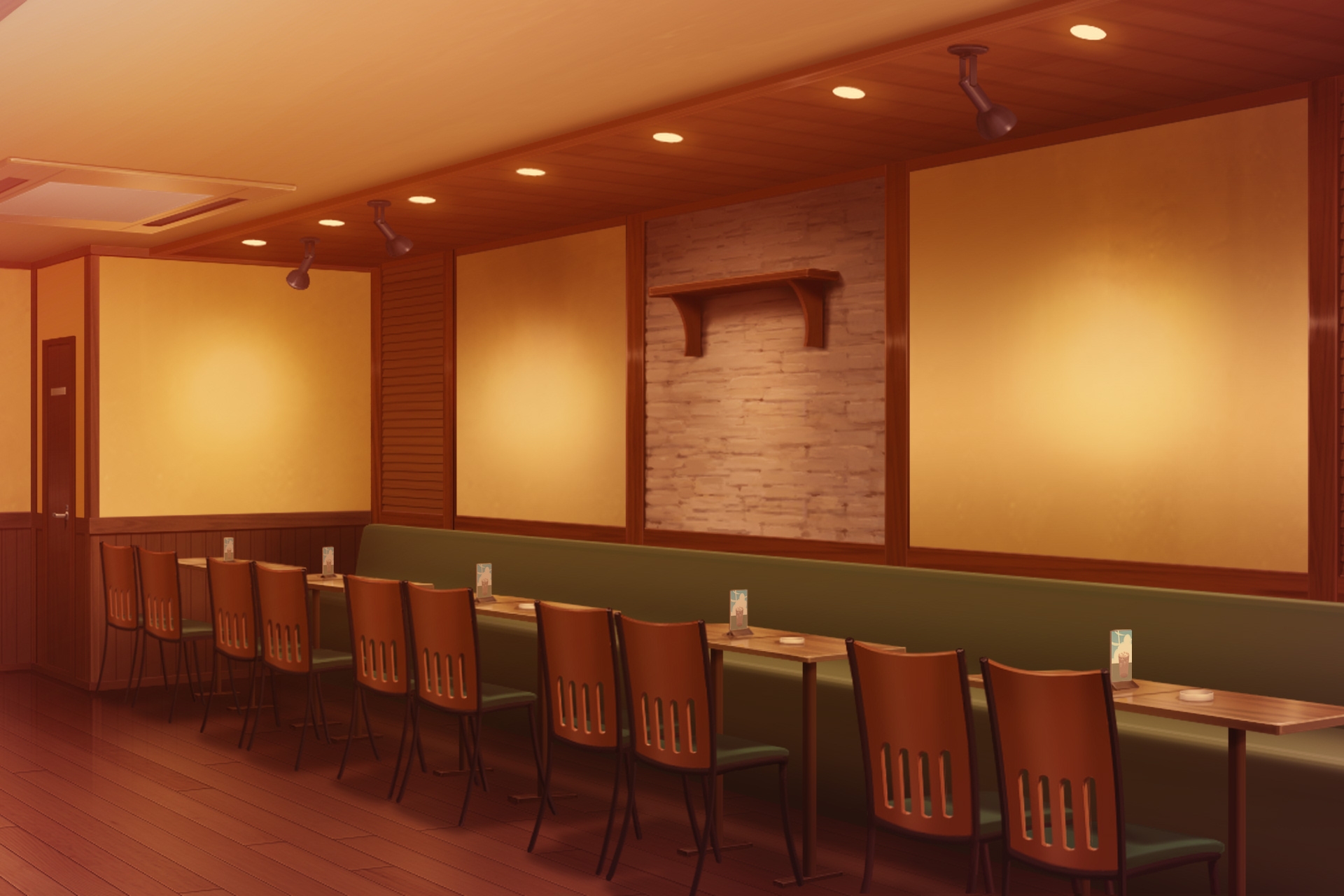 単品5種背景素材v67b喫茶店内