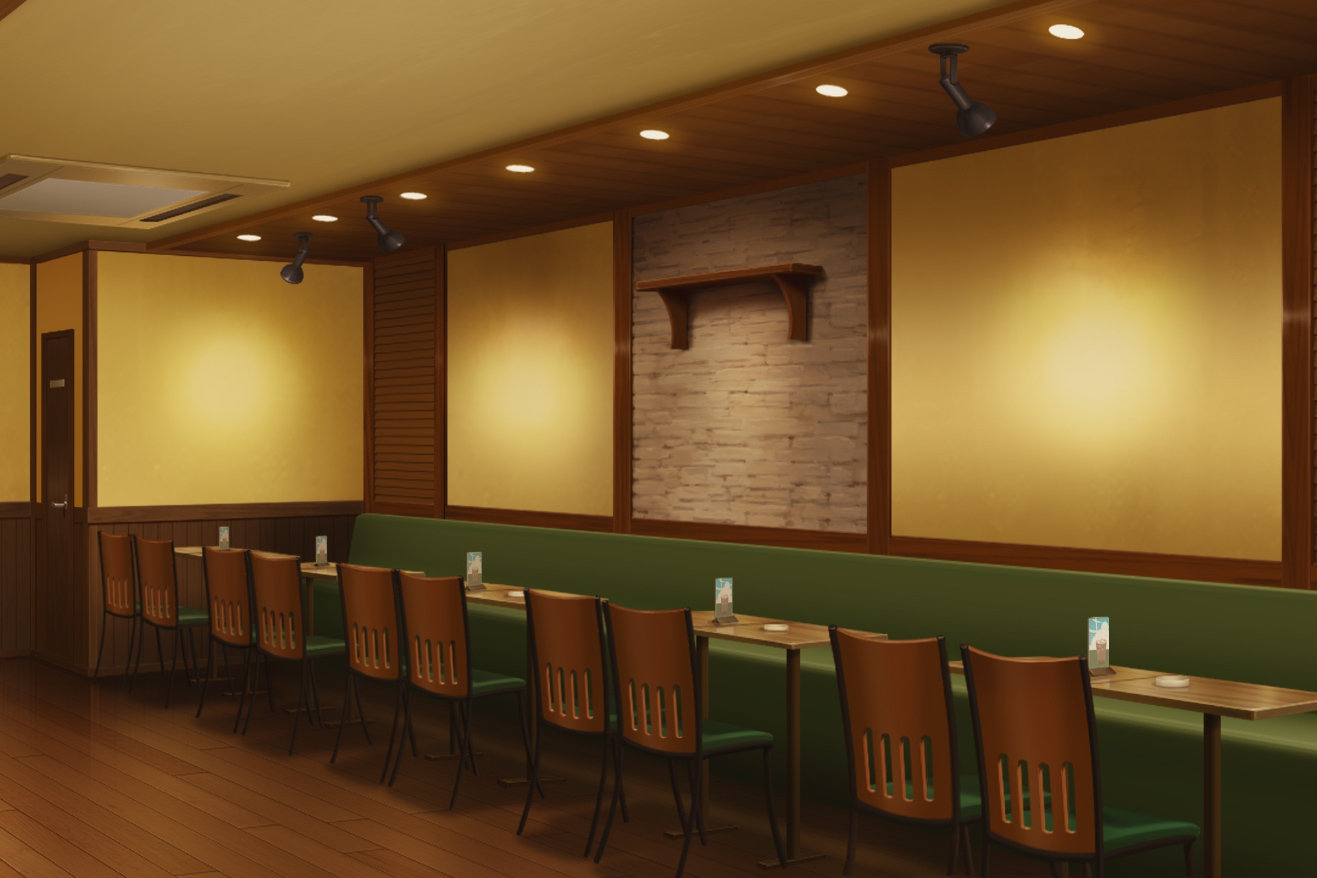 単品5種背景素材v67b喫茶店内