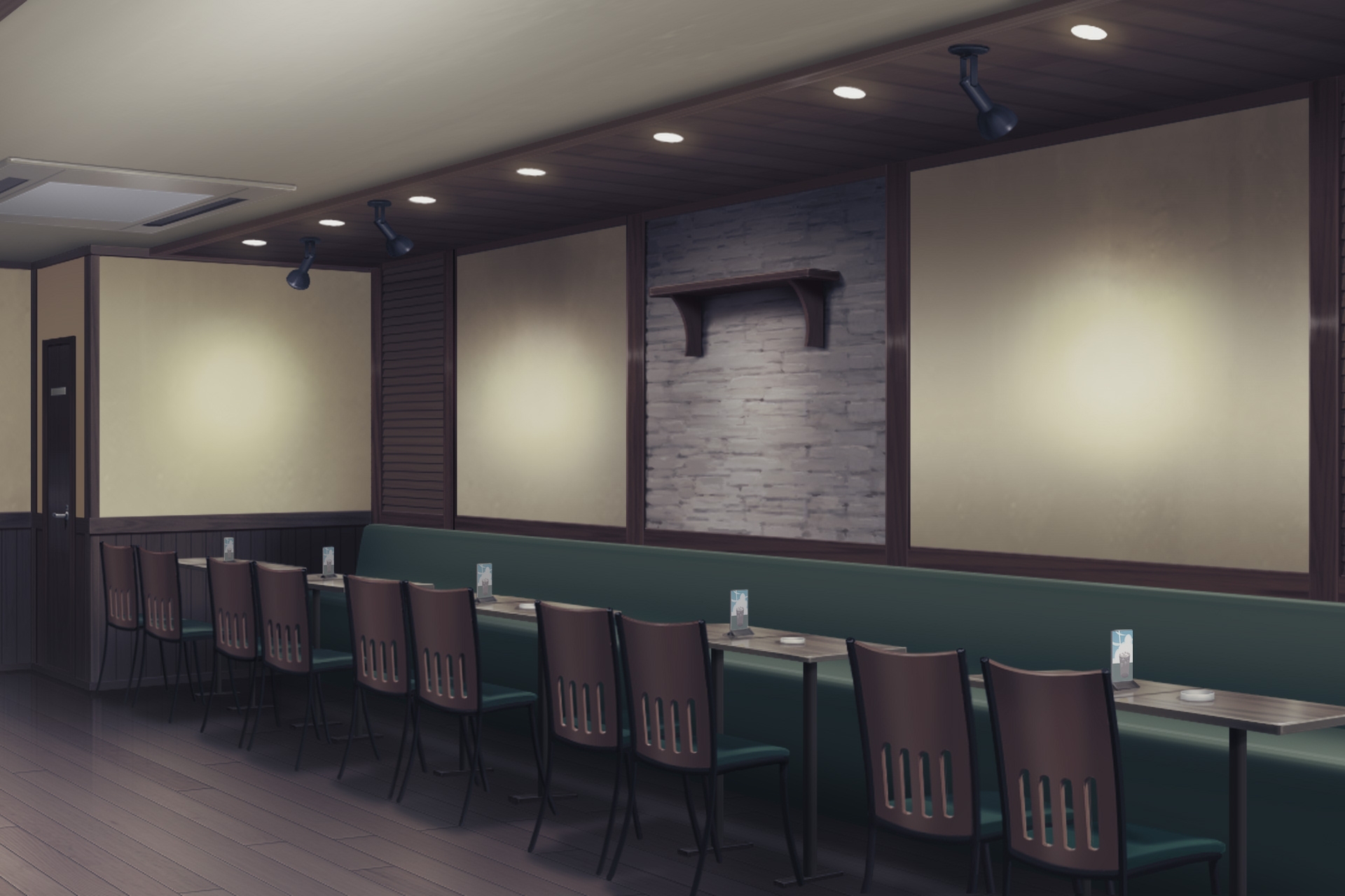 単品5種背景素材v67b喫茶店内