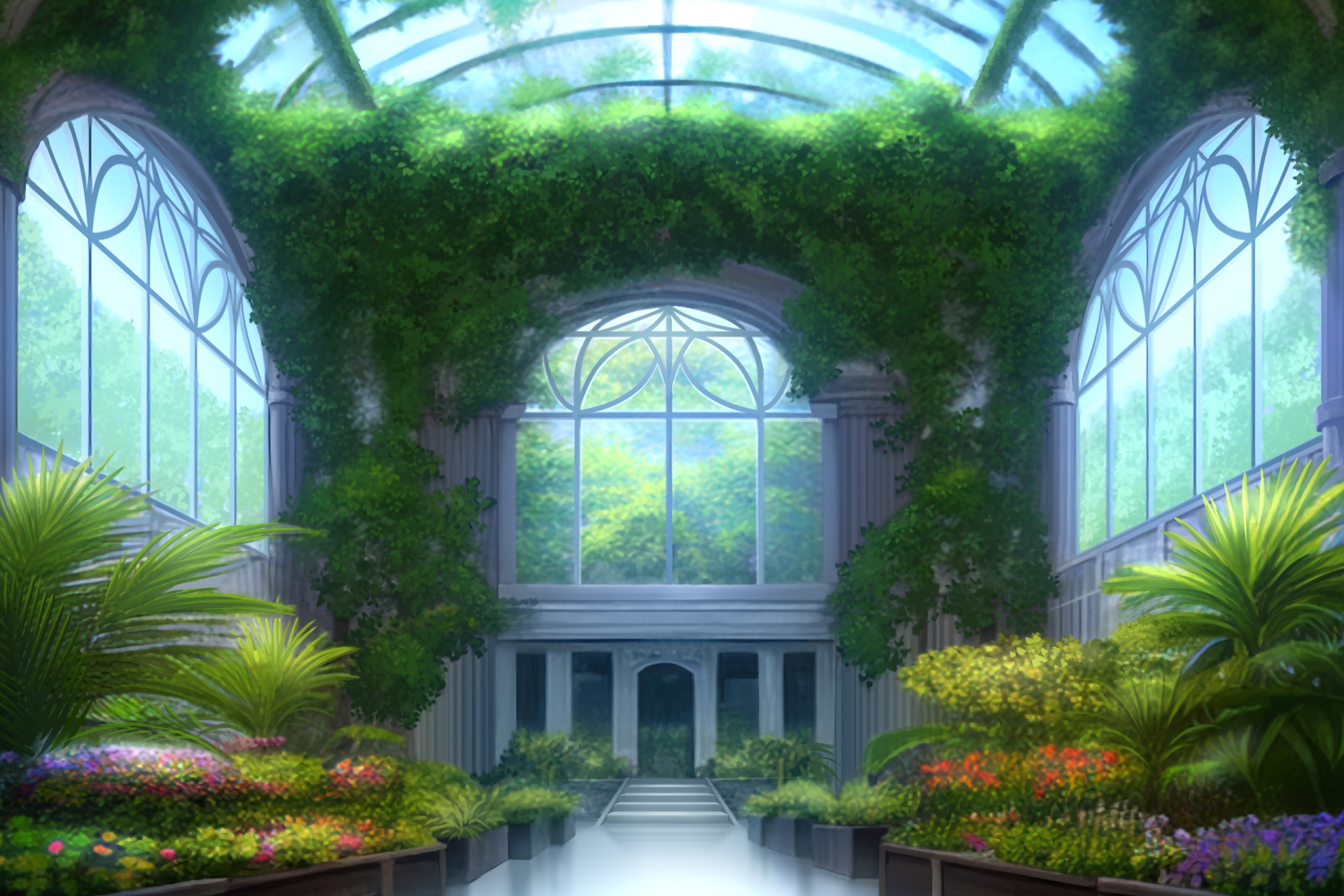 単品5種背景素材v69植物園