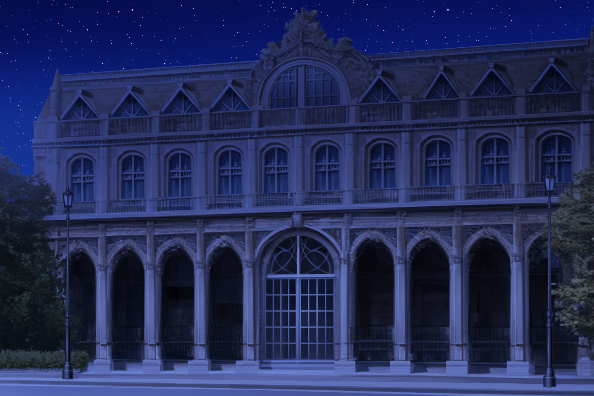 単品5種背景素材v70美術館 外観