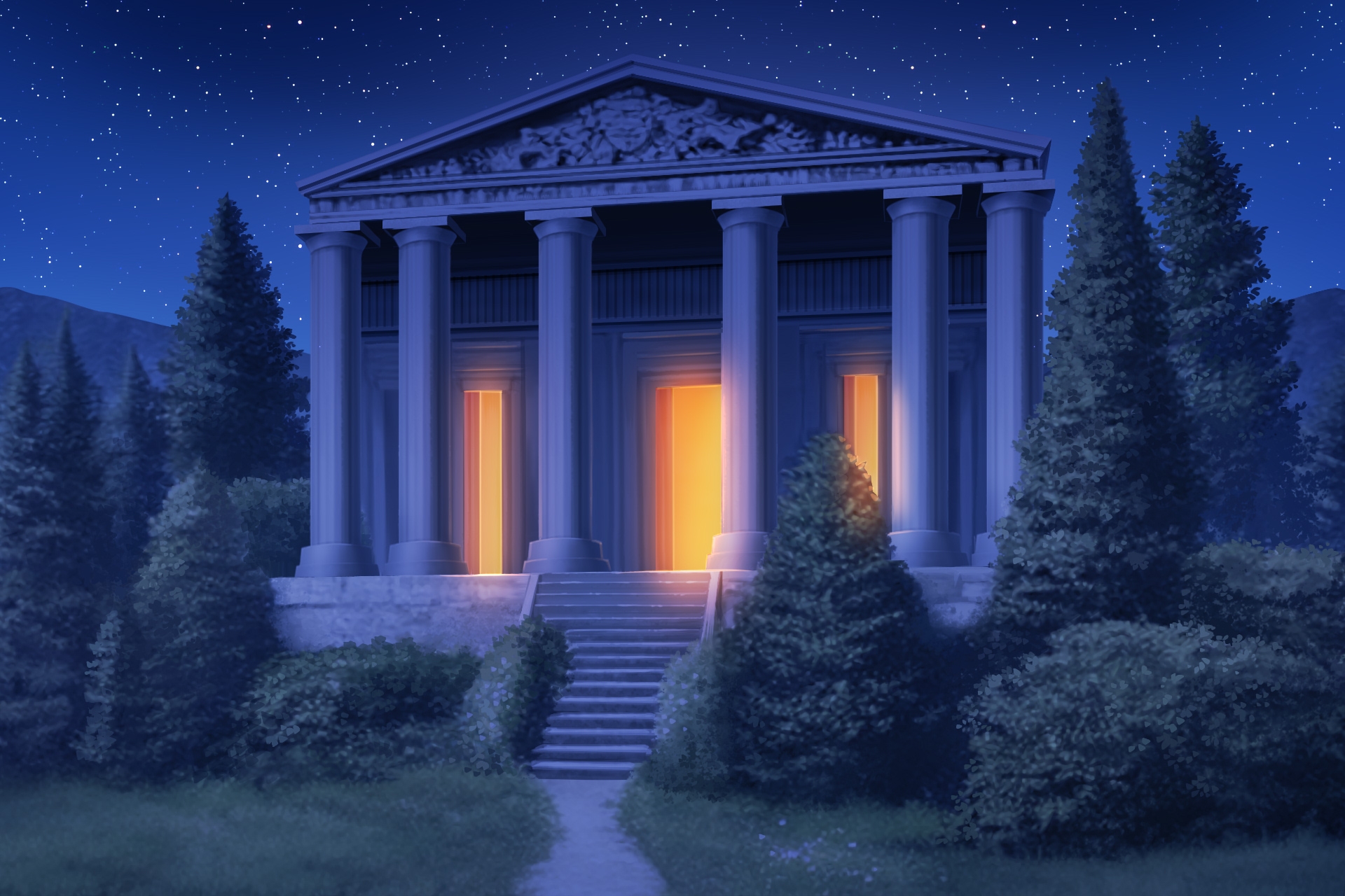 単品5種背景素材v71神殿