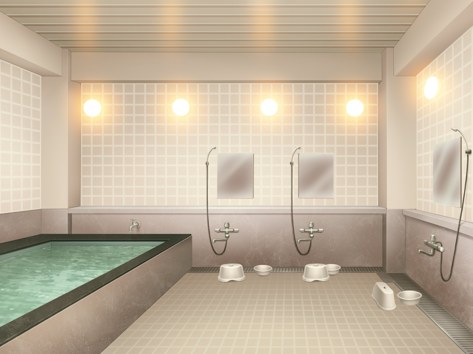 単品5種背景素材v73浴場