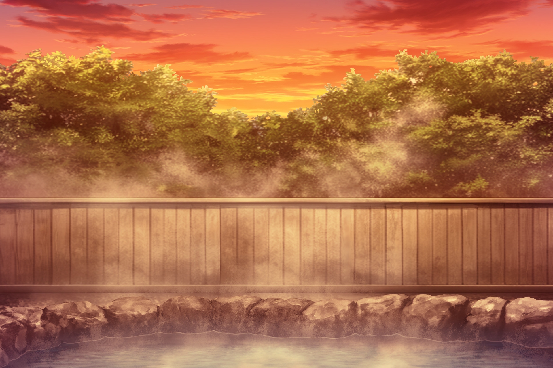 単品5種背景素材v73c露天風呂