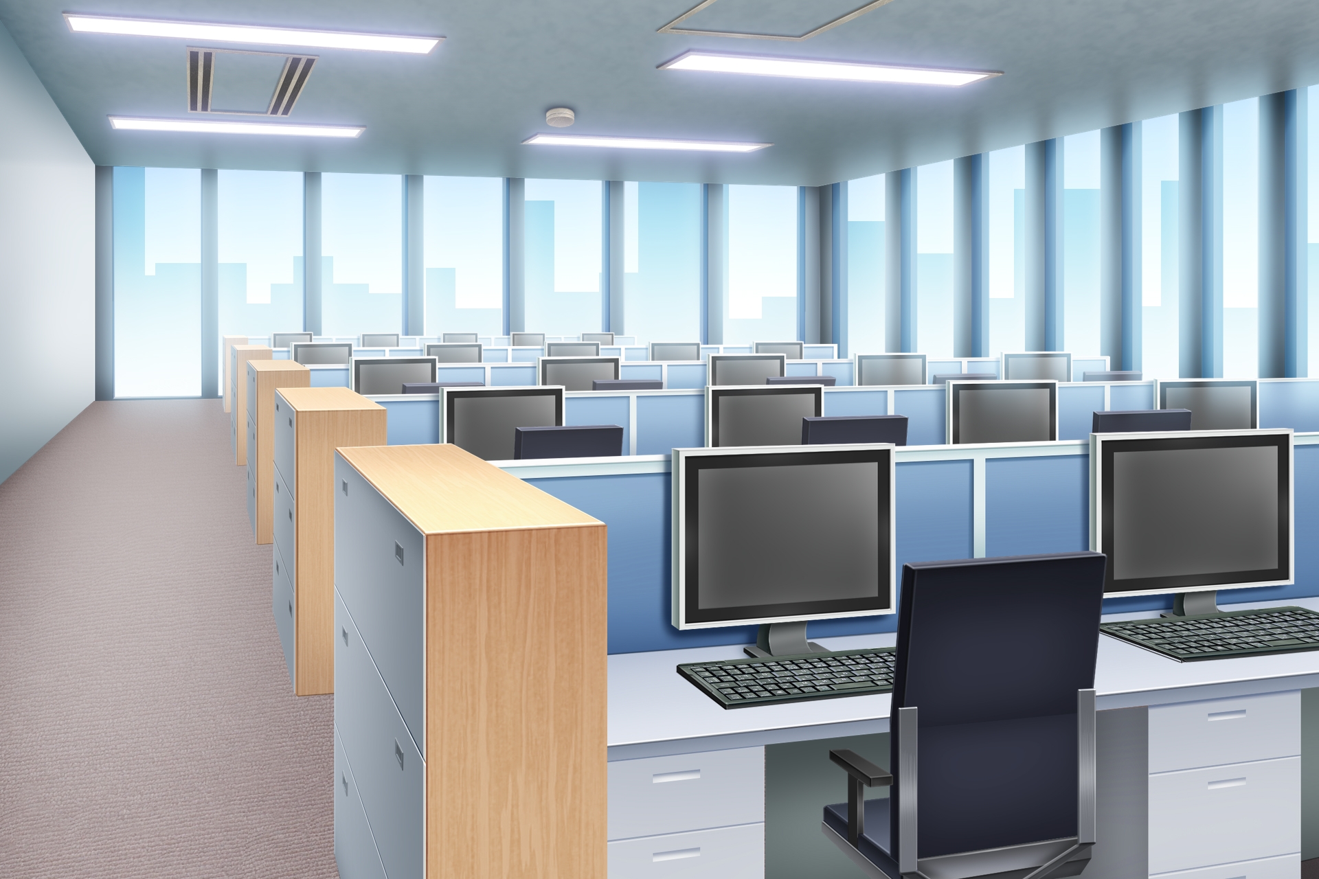 単品5種背景素材v78オフィス