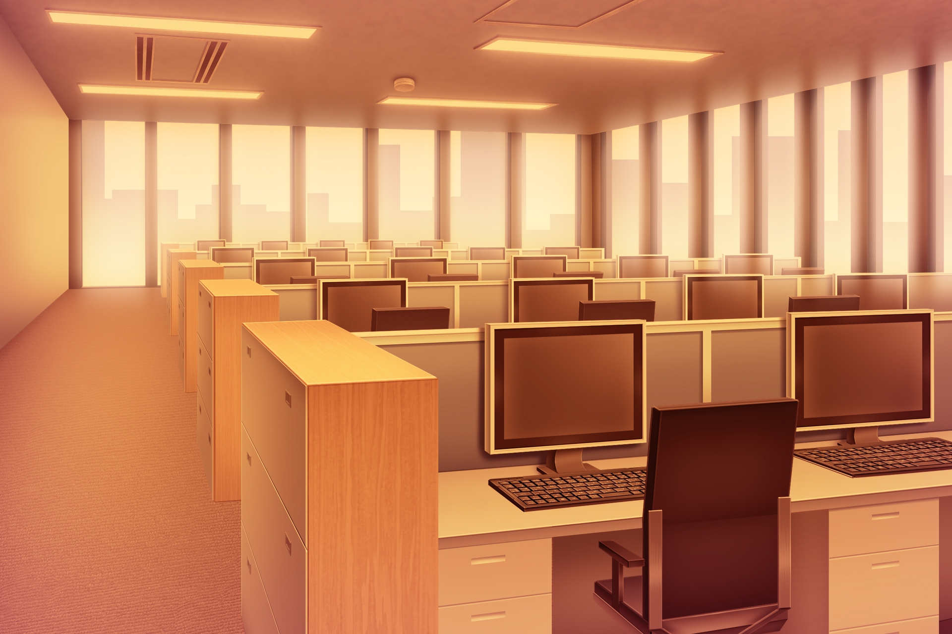 単品5種背景素材v78オフィス