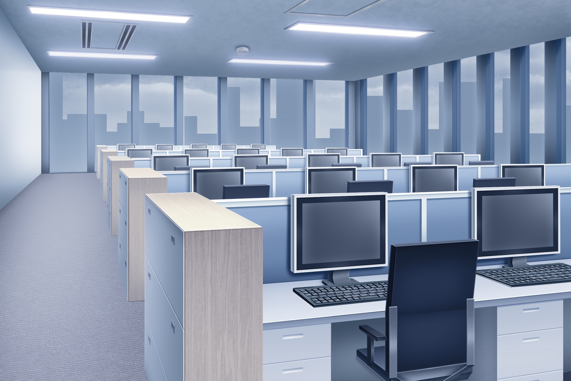 単品5種背景素材v78オフィス