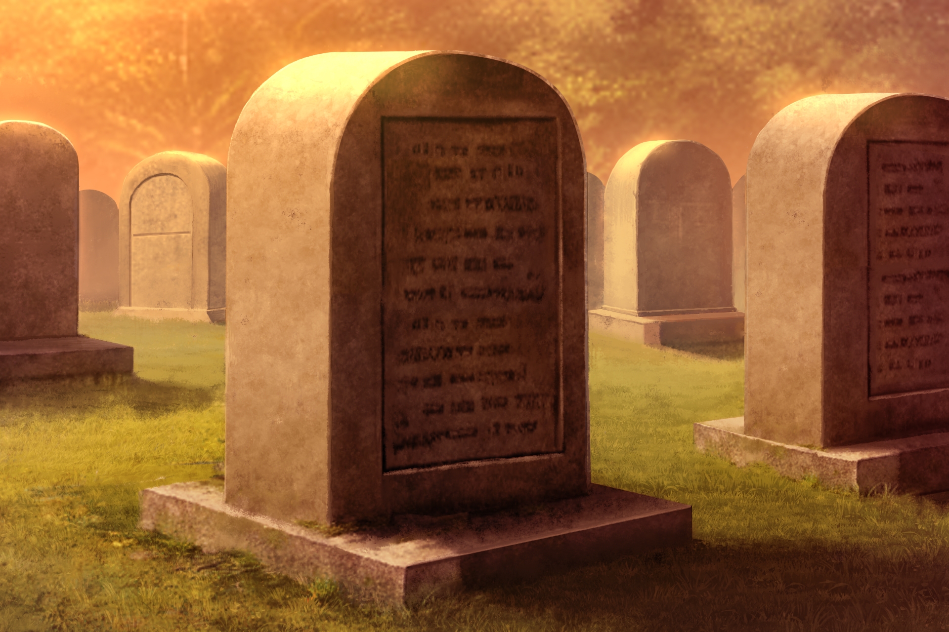 単品5種背景素材v80墓