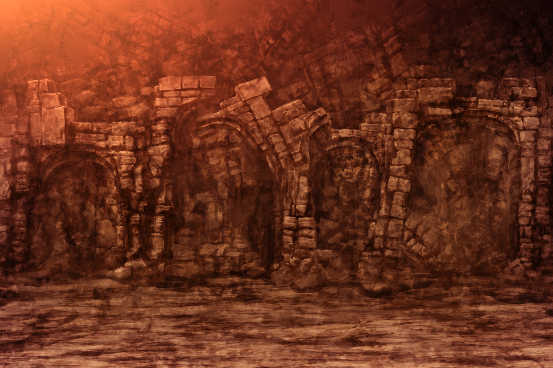 単品5種背景素材v83遺跡内