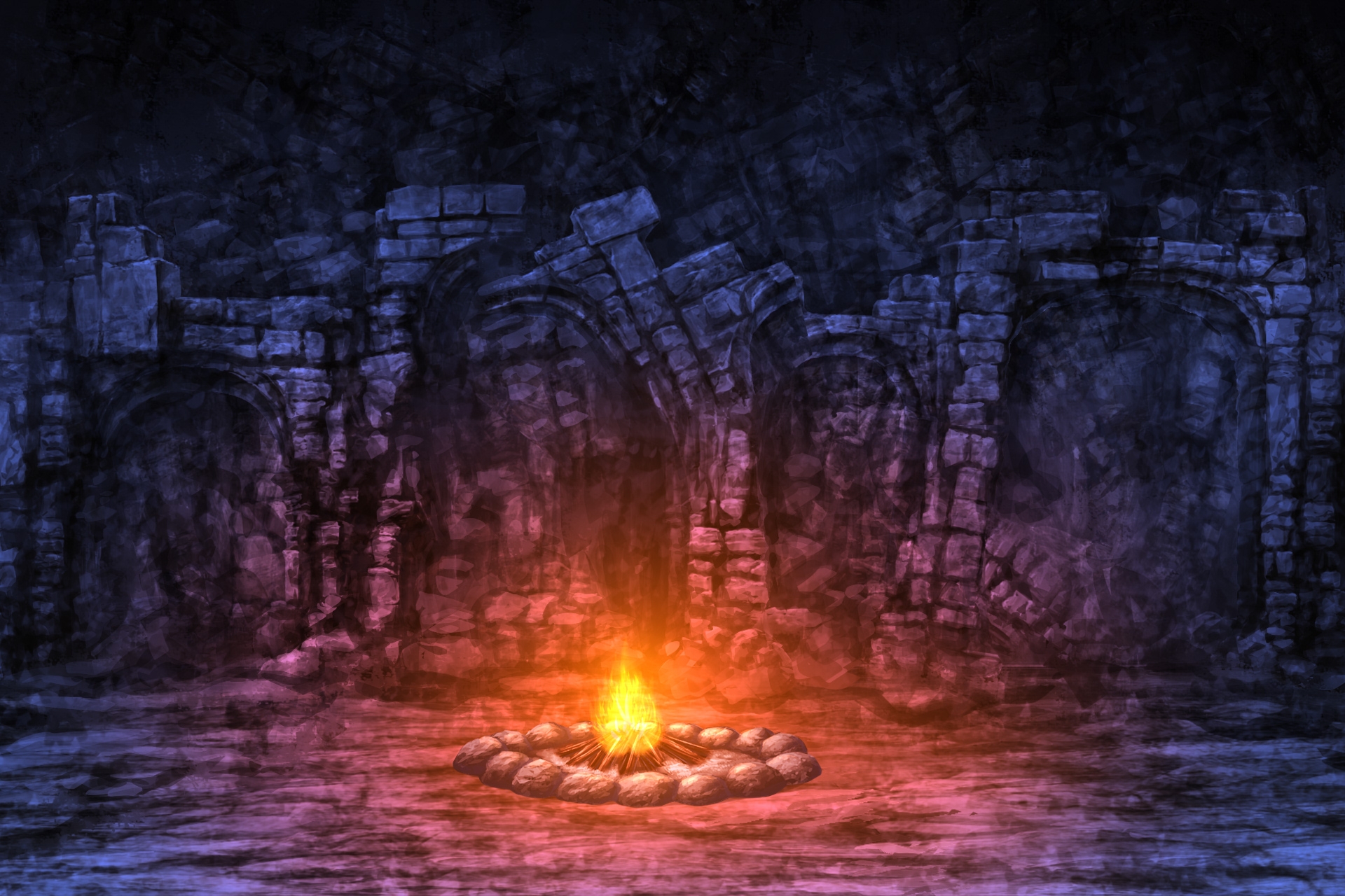 単品5種背景素材v83遺跡内