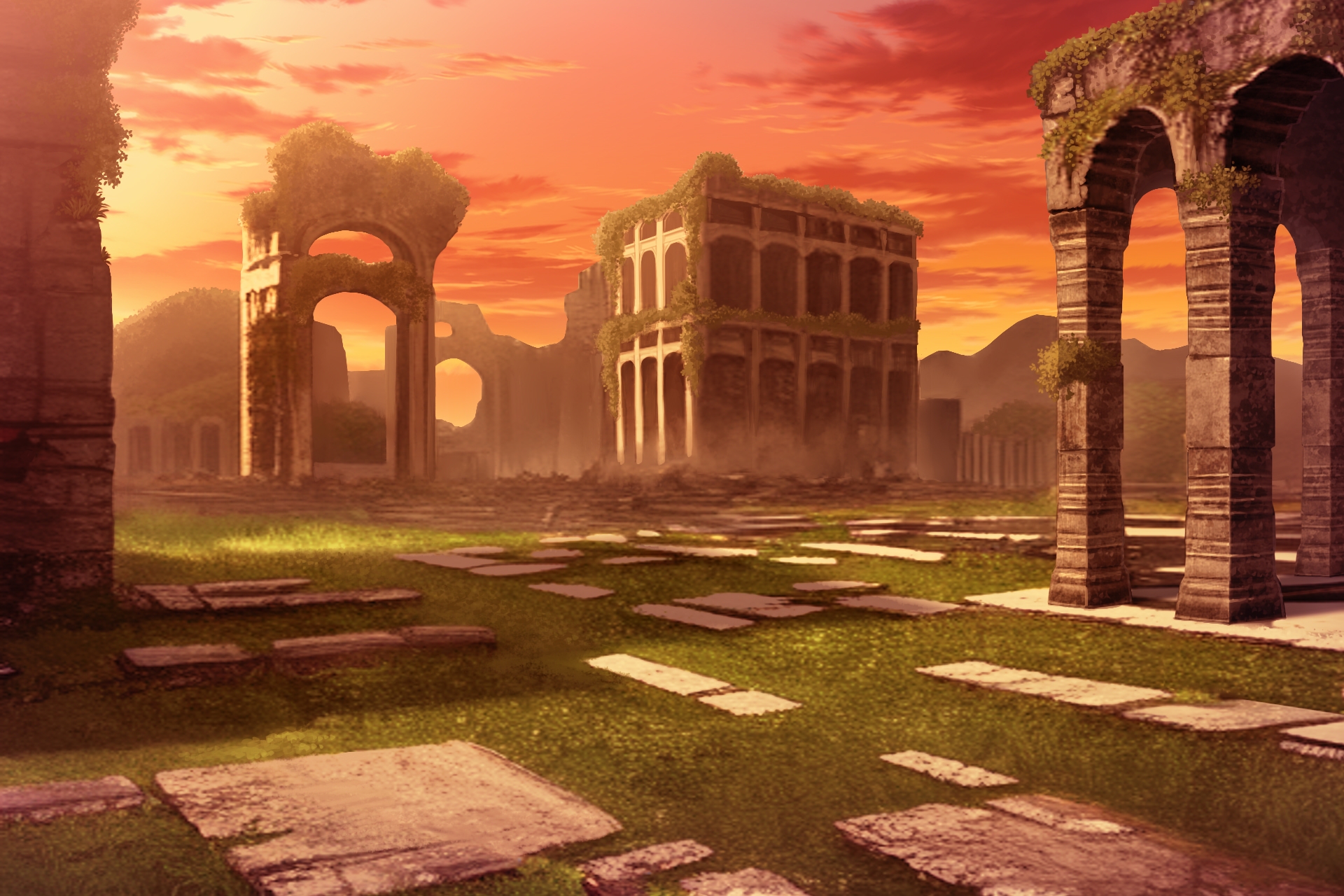 単品5種背景素材v83c廃墟