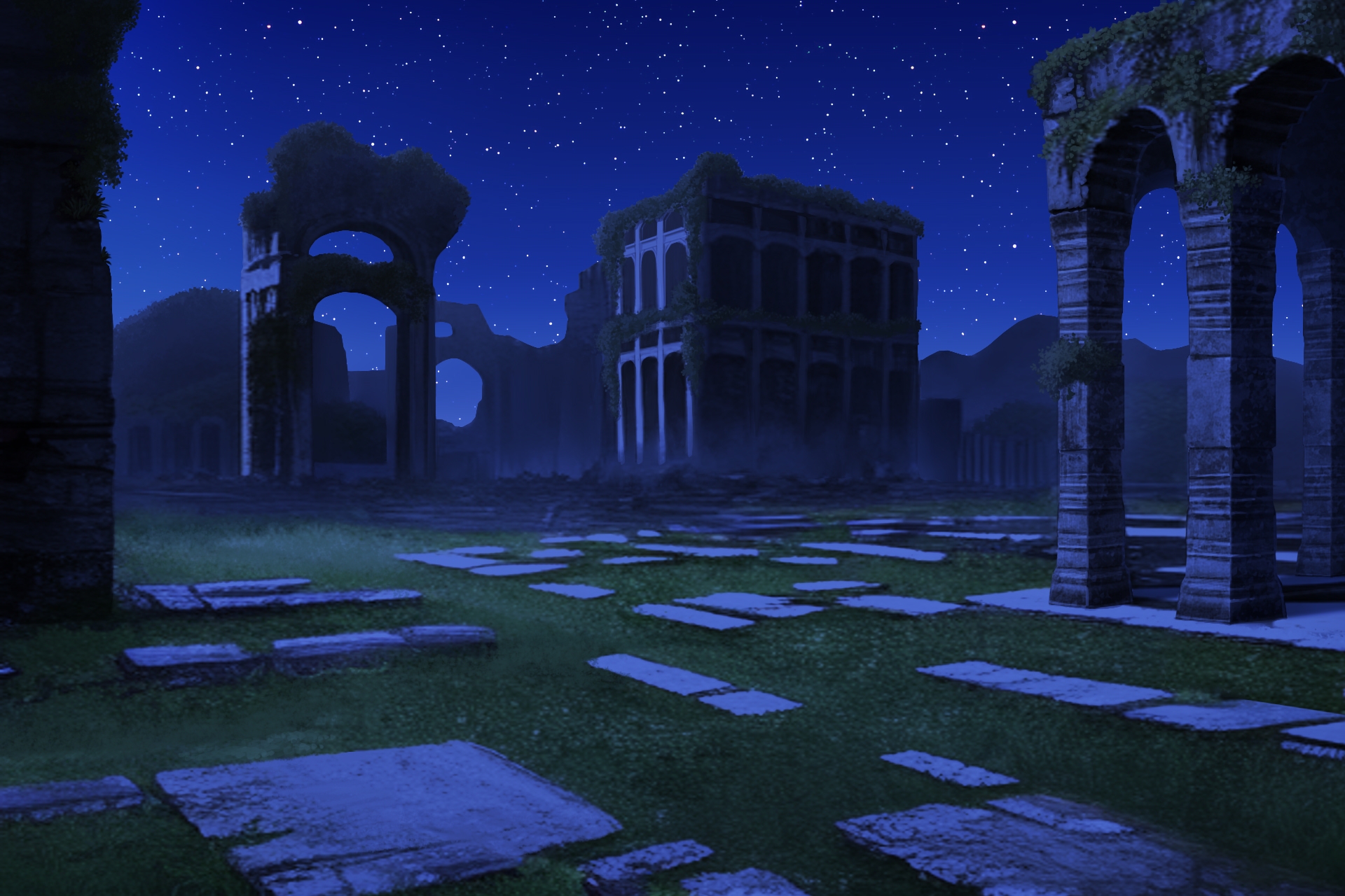 単品5種背景素材v83c廃墟