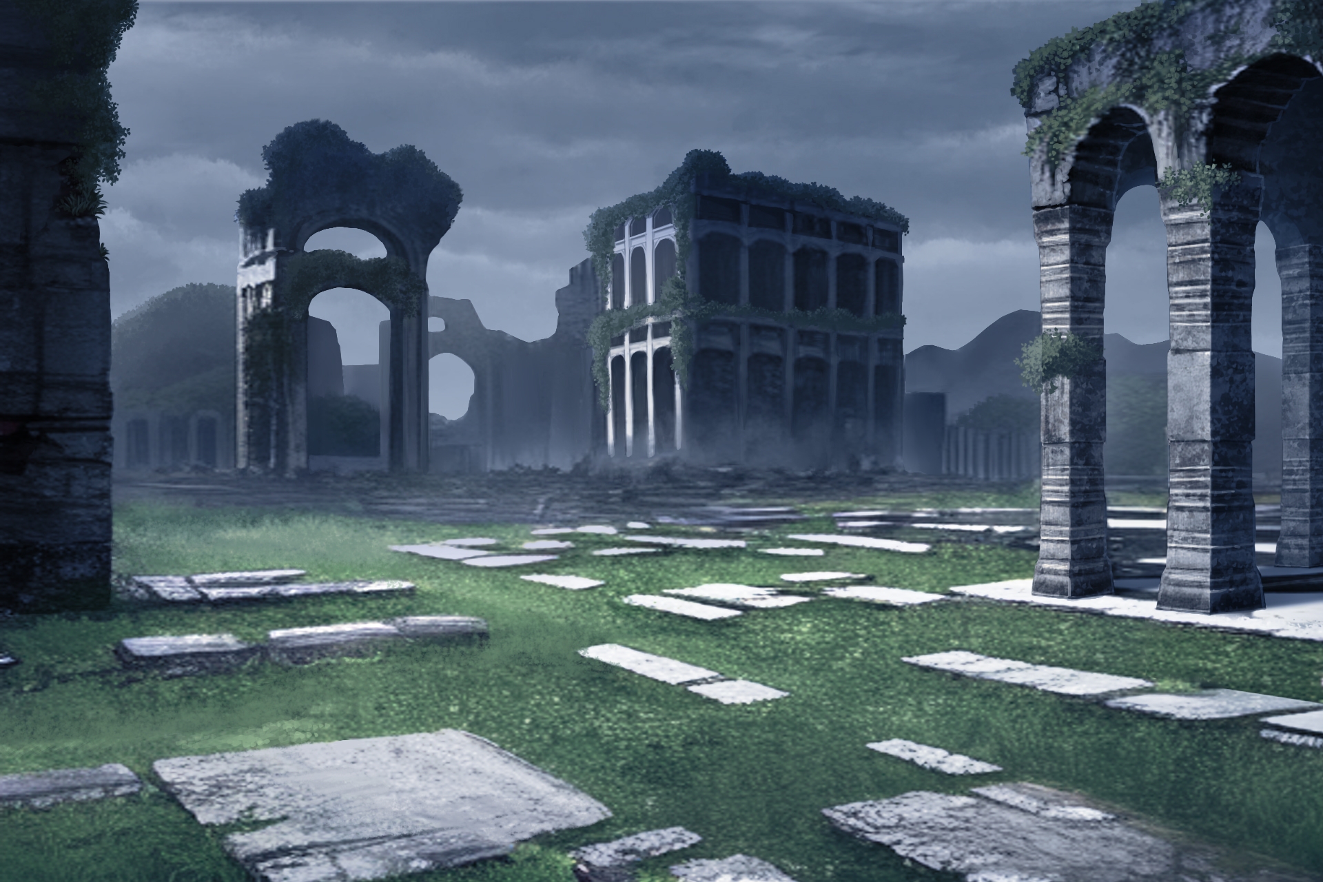 単品5種背景素材v83c廃墟