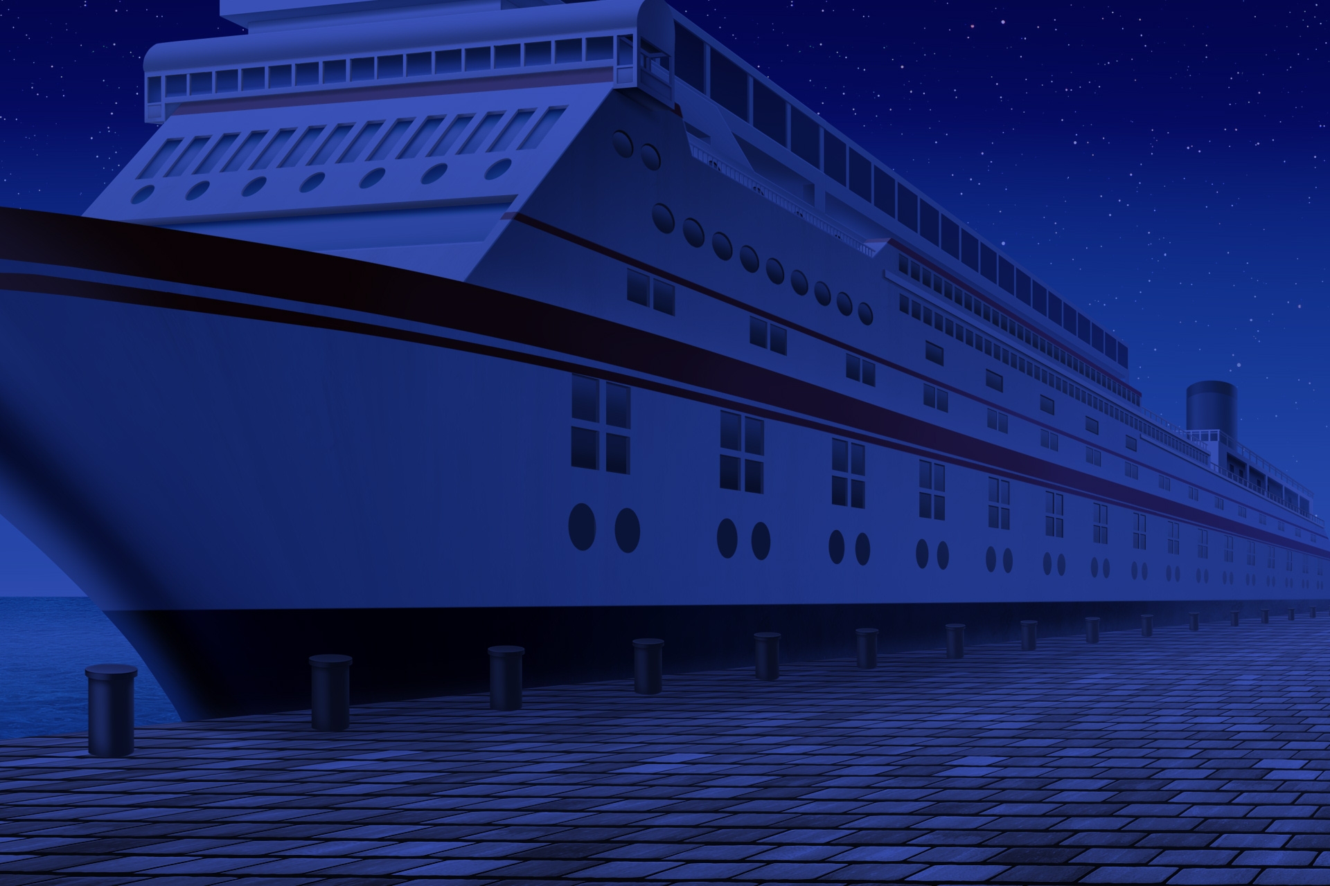 単品5種背景素材v87 クルーズ船