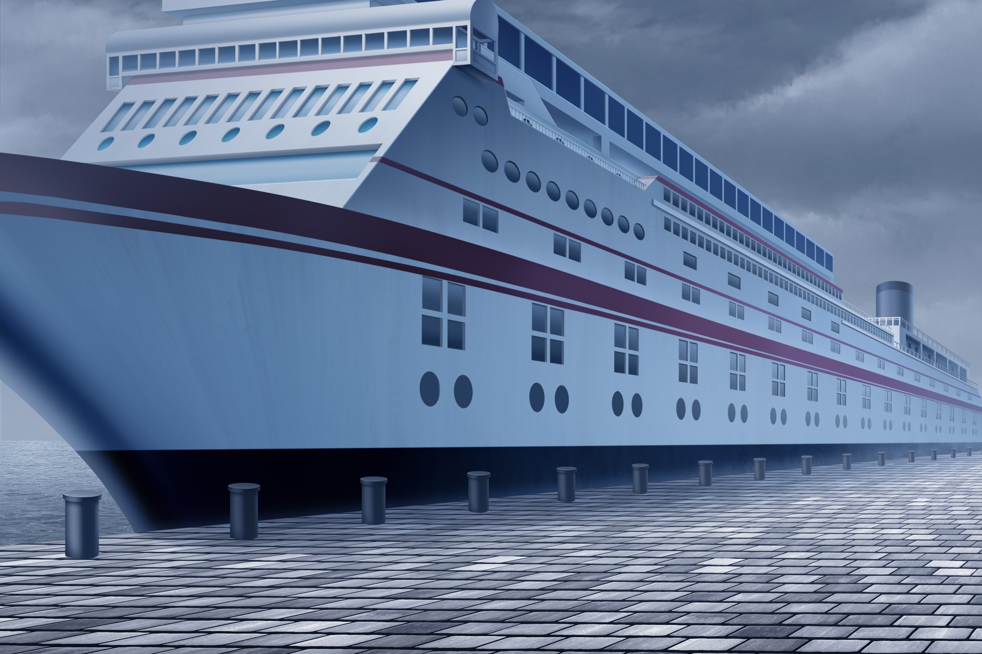 単品5種背景素材v87 クルーズ船