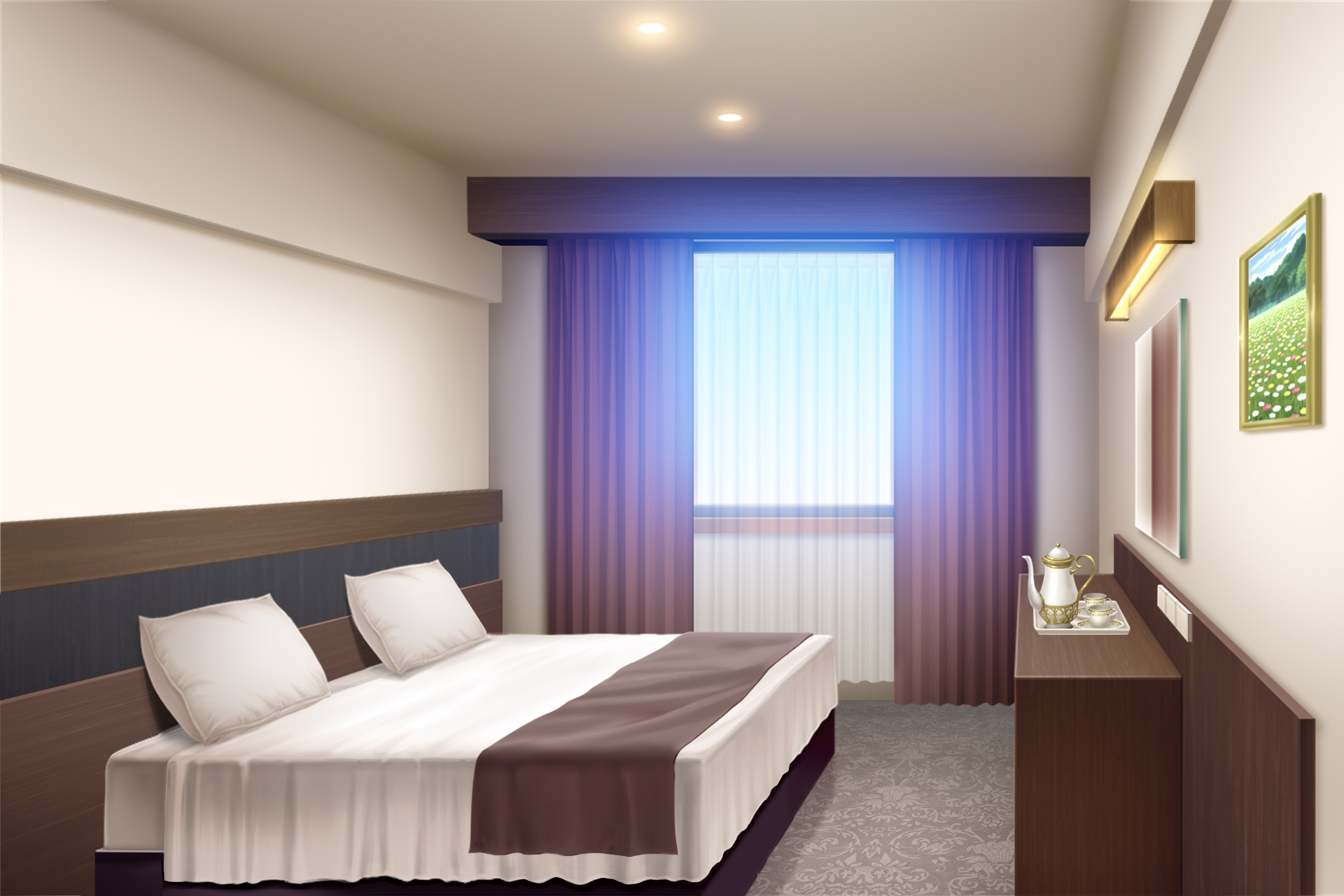 単品5種背景素材v88ホテル個室セット