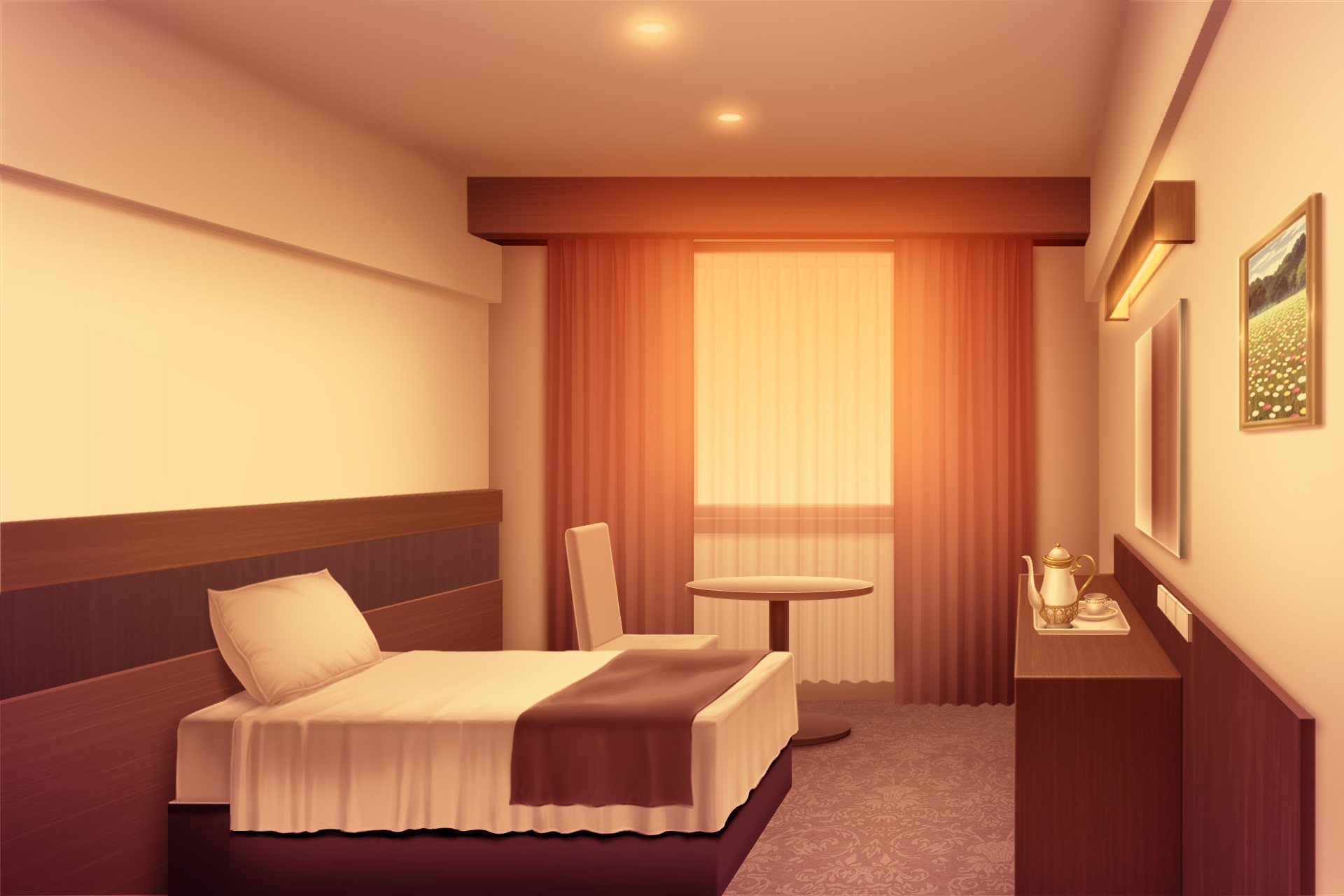 単品5種背景素材v88ホテル個室セット