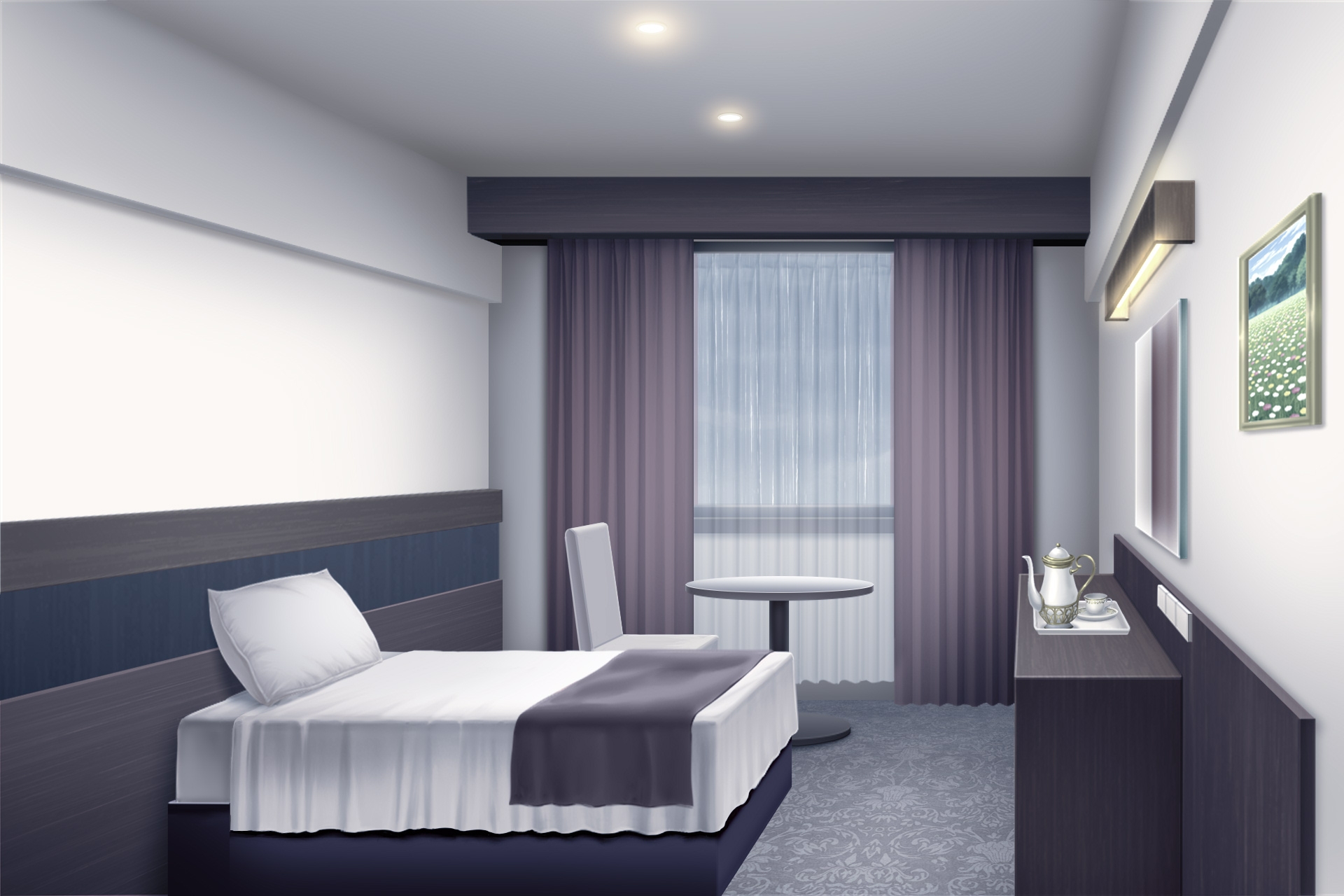 単品5種背景素材v88ホテル個室セット