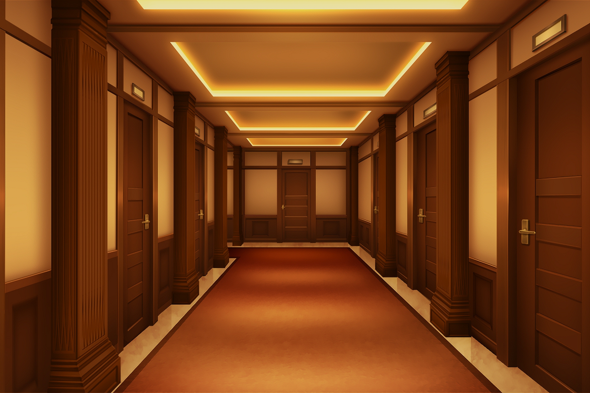 単品5種背景素材v89 ホテル廊下