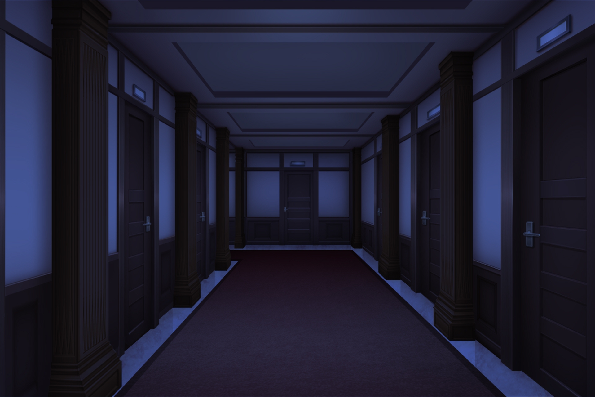 単品5種背景素材v89 ホテル廊下