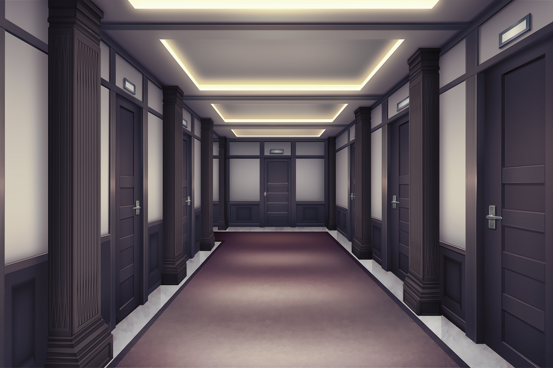 単品5種背景素材v89 ホテル廊下