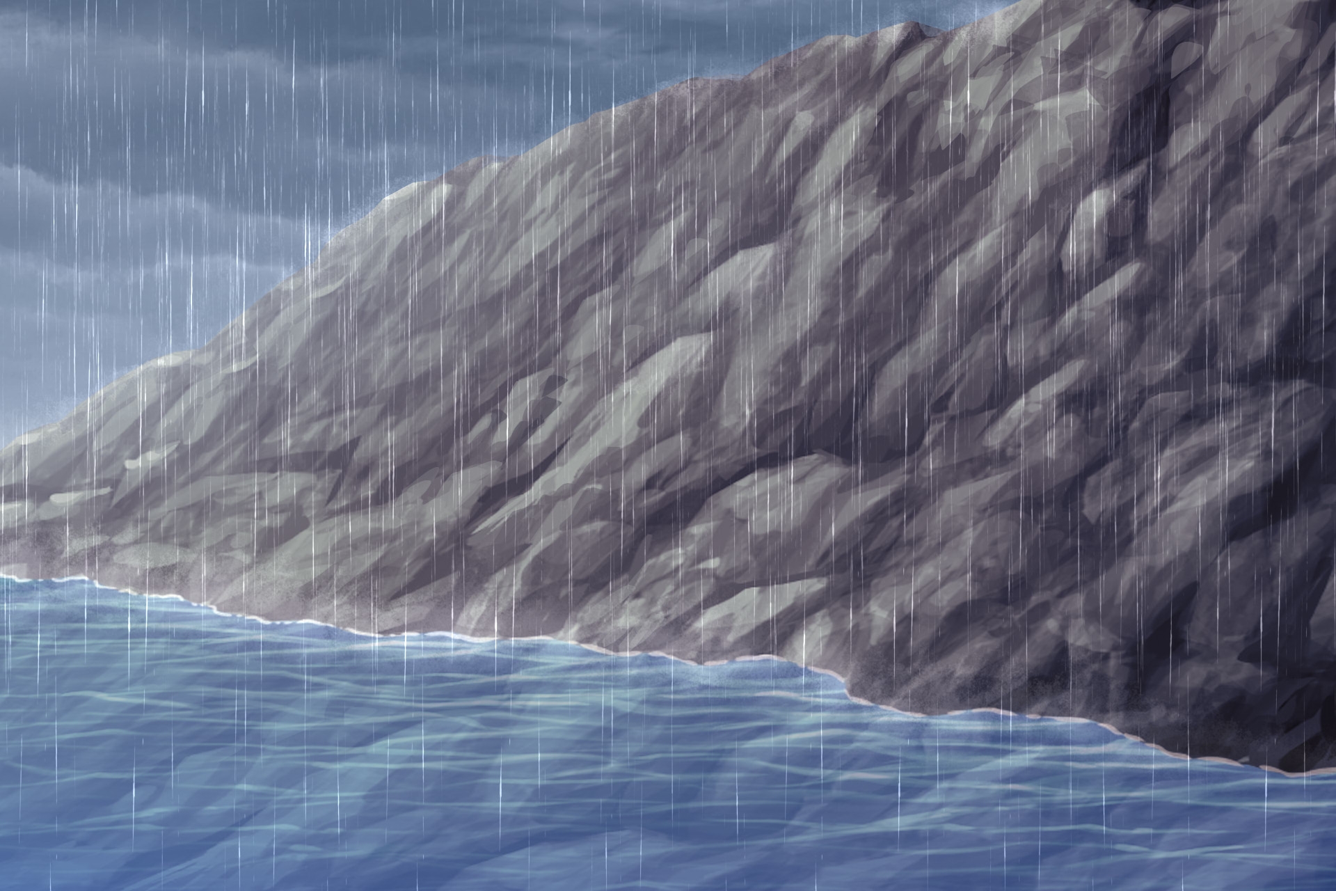 単品5種背景素材v90b崖下