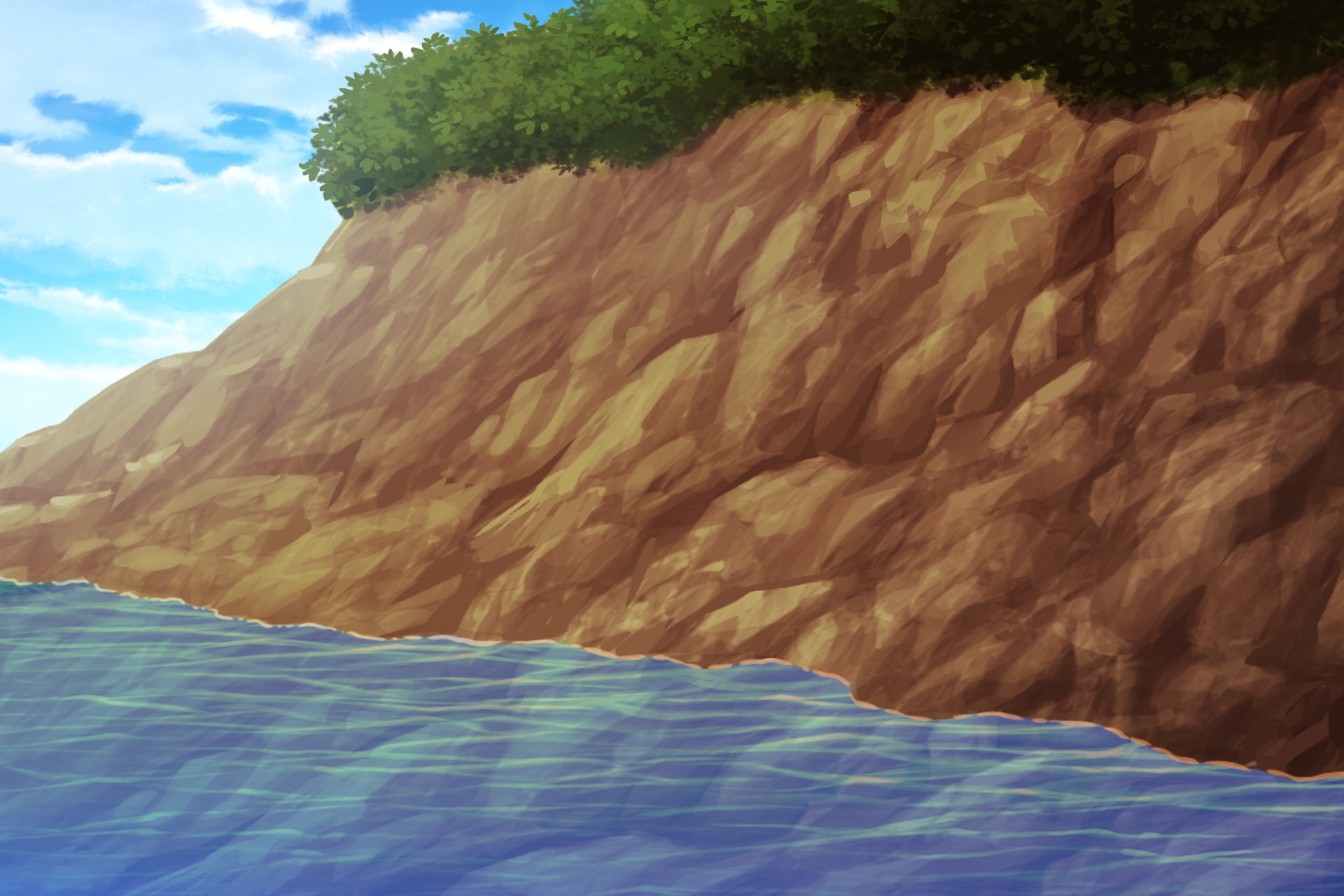 単品5種背景素材v90b崖下