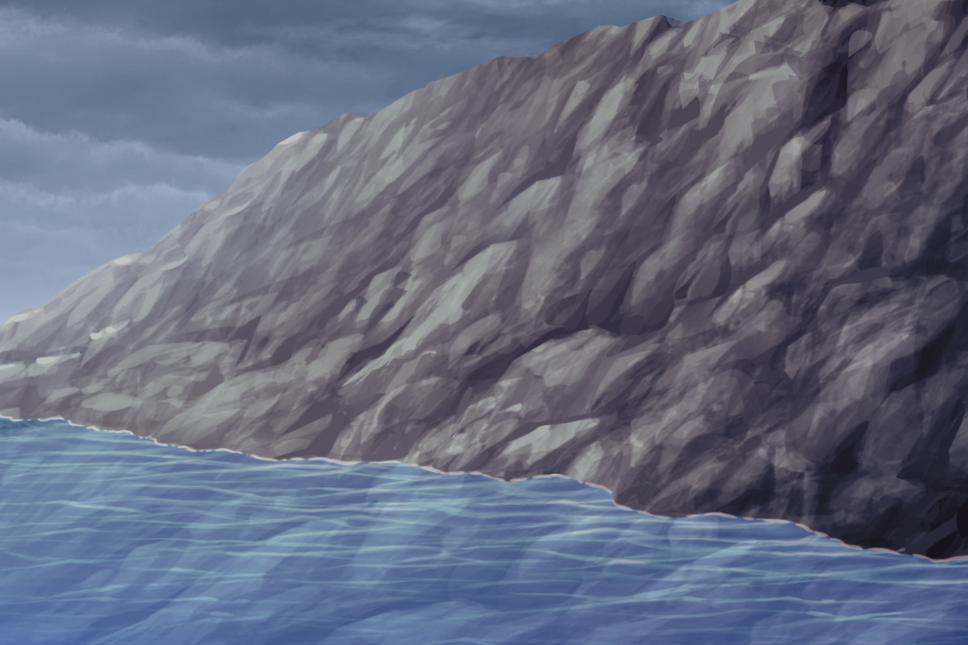 単品5種背景素材v90b崖下