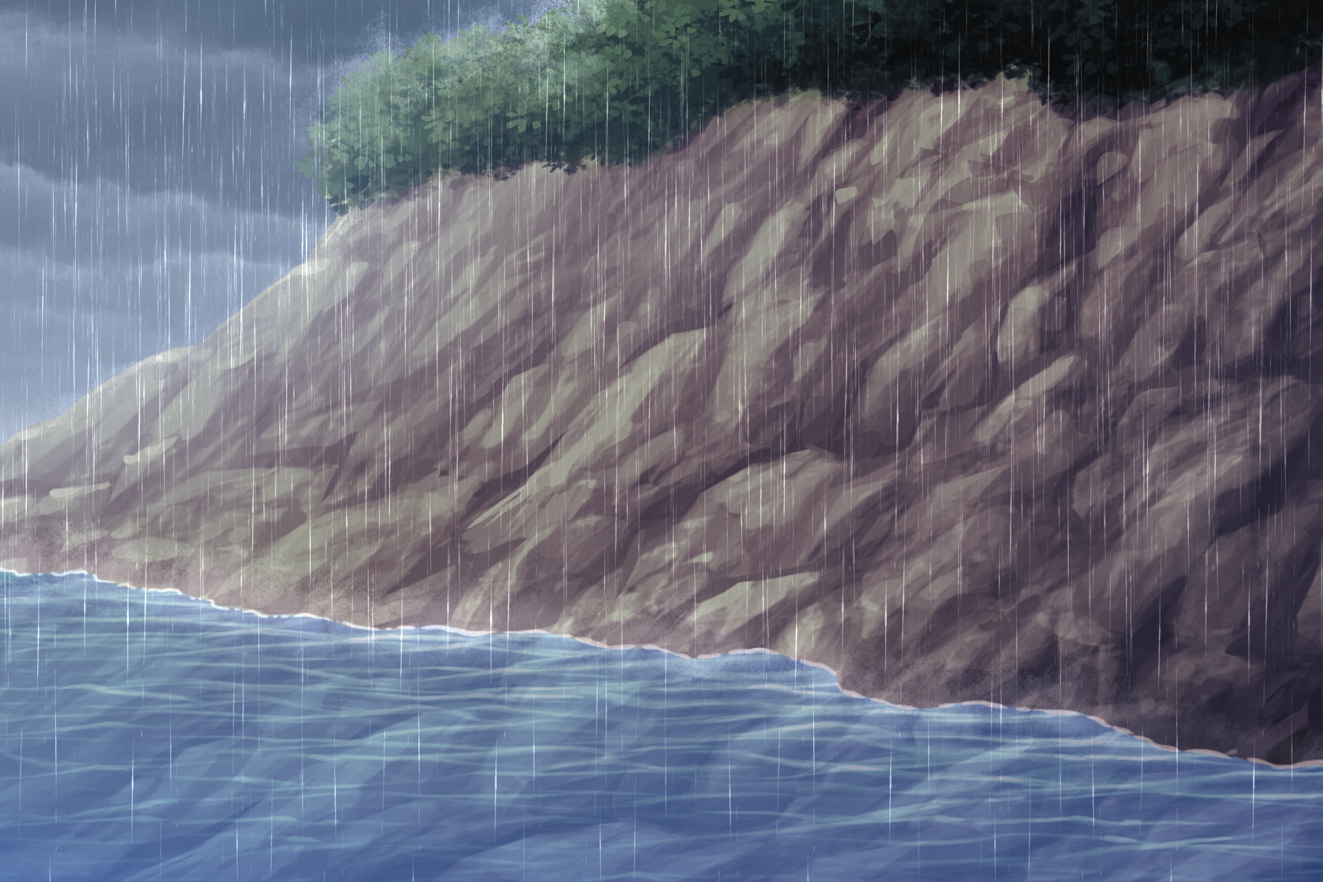 単品5種背景素材v90b崖下