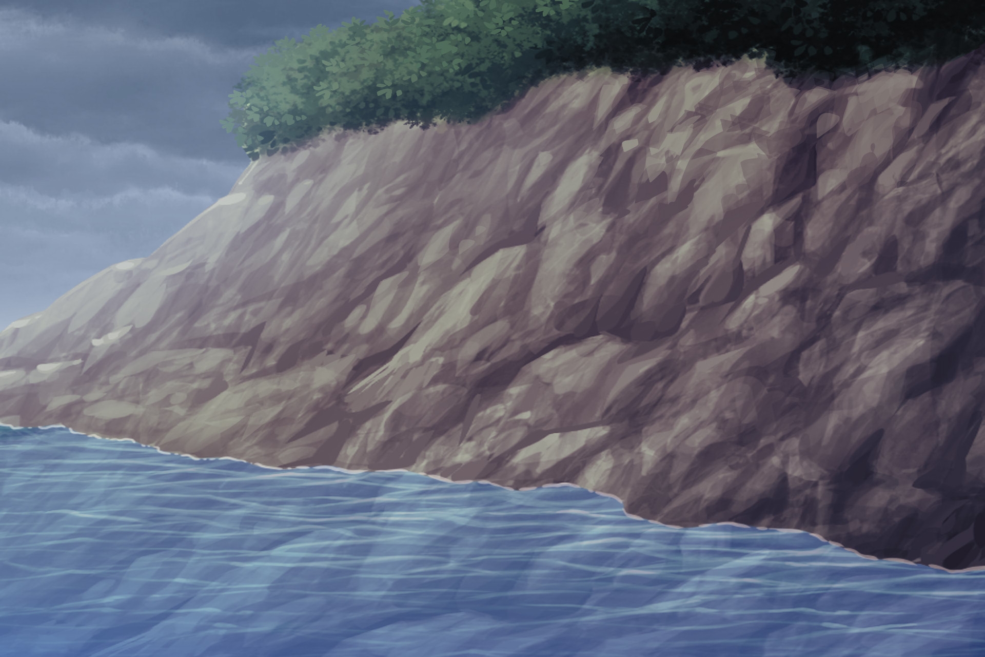 単品5種背景素材v90b崖下