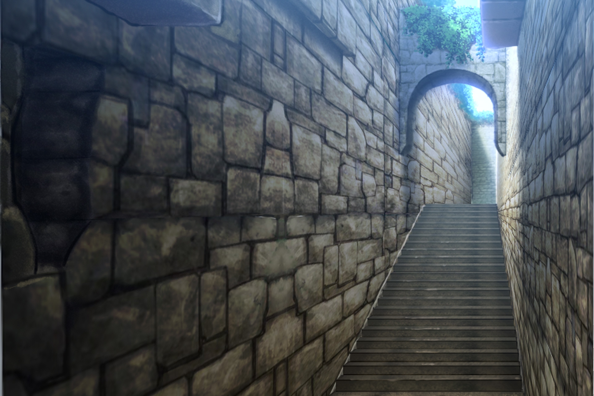 単品5種背景素材v92地下への階段