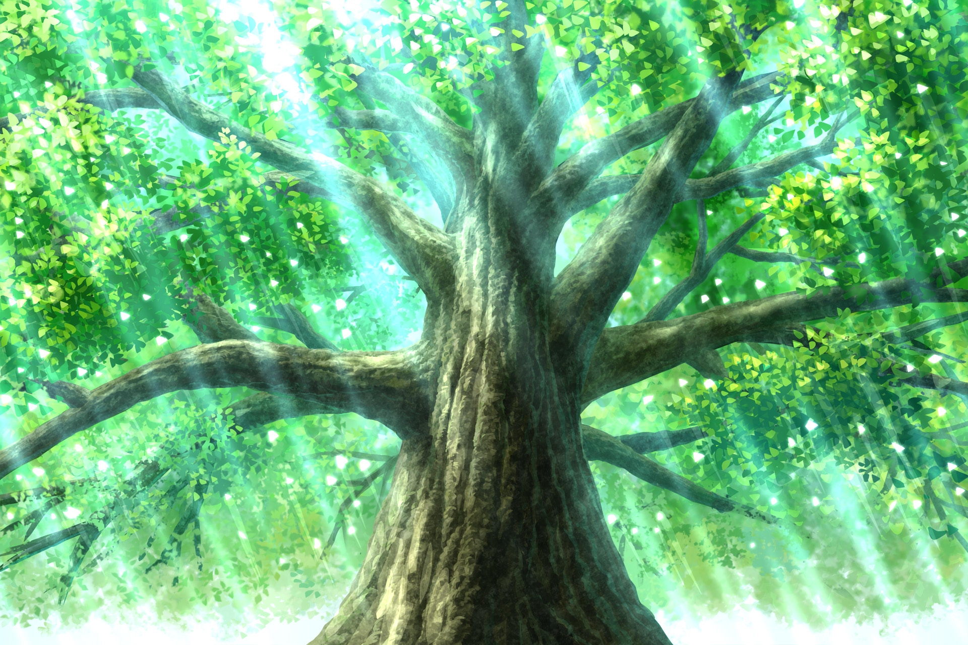 単品5種背景素材v93 世界樹