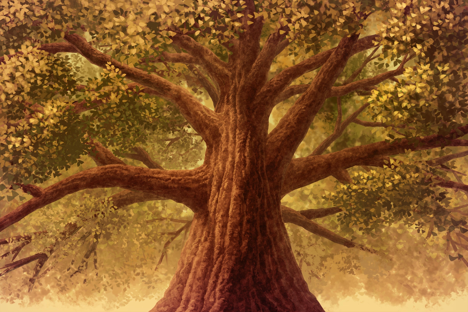 単品5種背景素材v93 世界樹