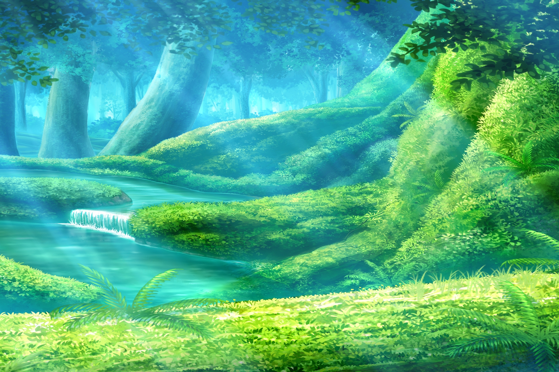 単品5種背景素材v94エルフの森