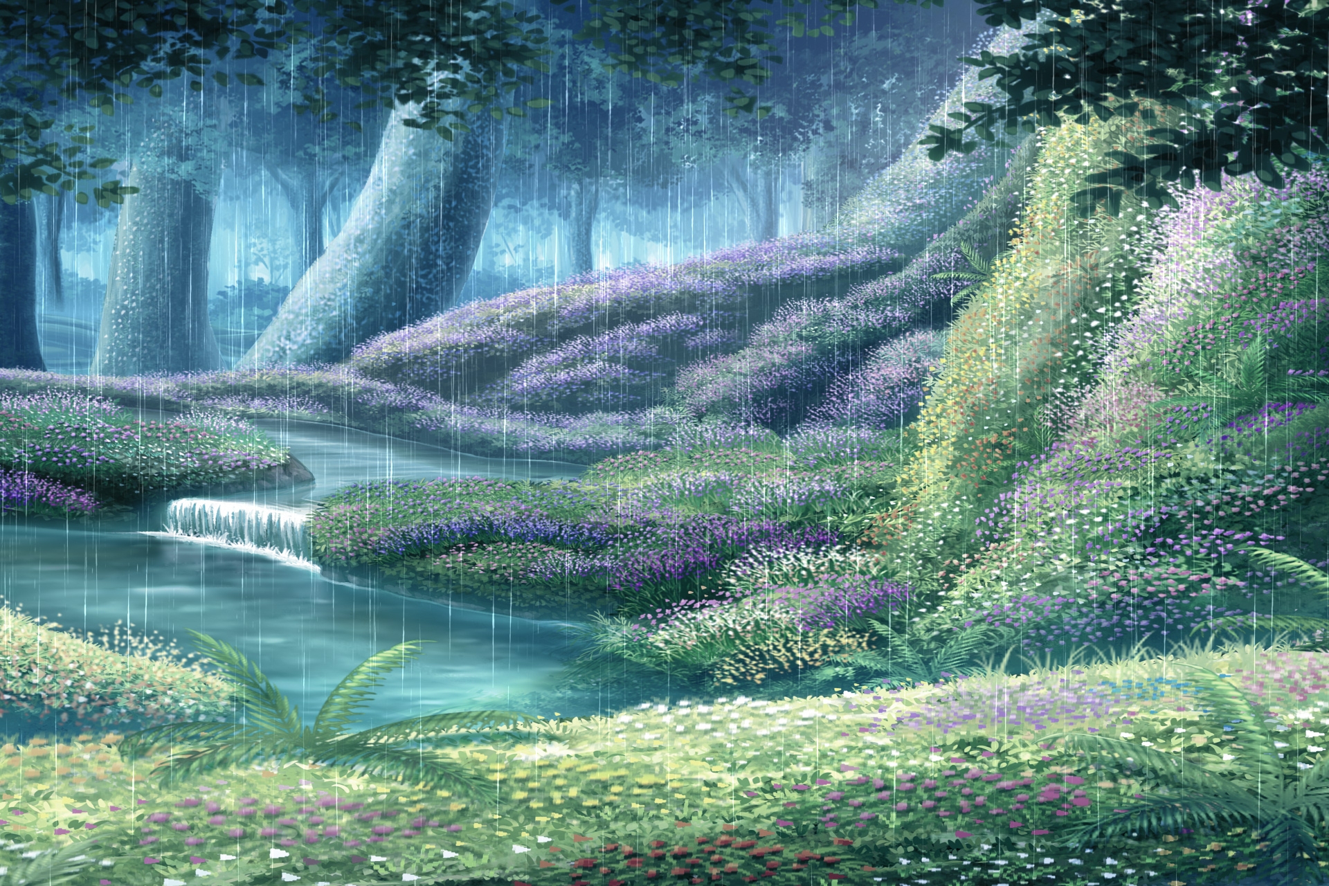 単品5種背景素材v94エルフの森