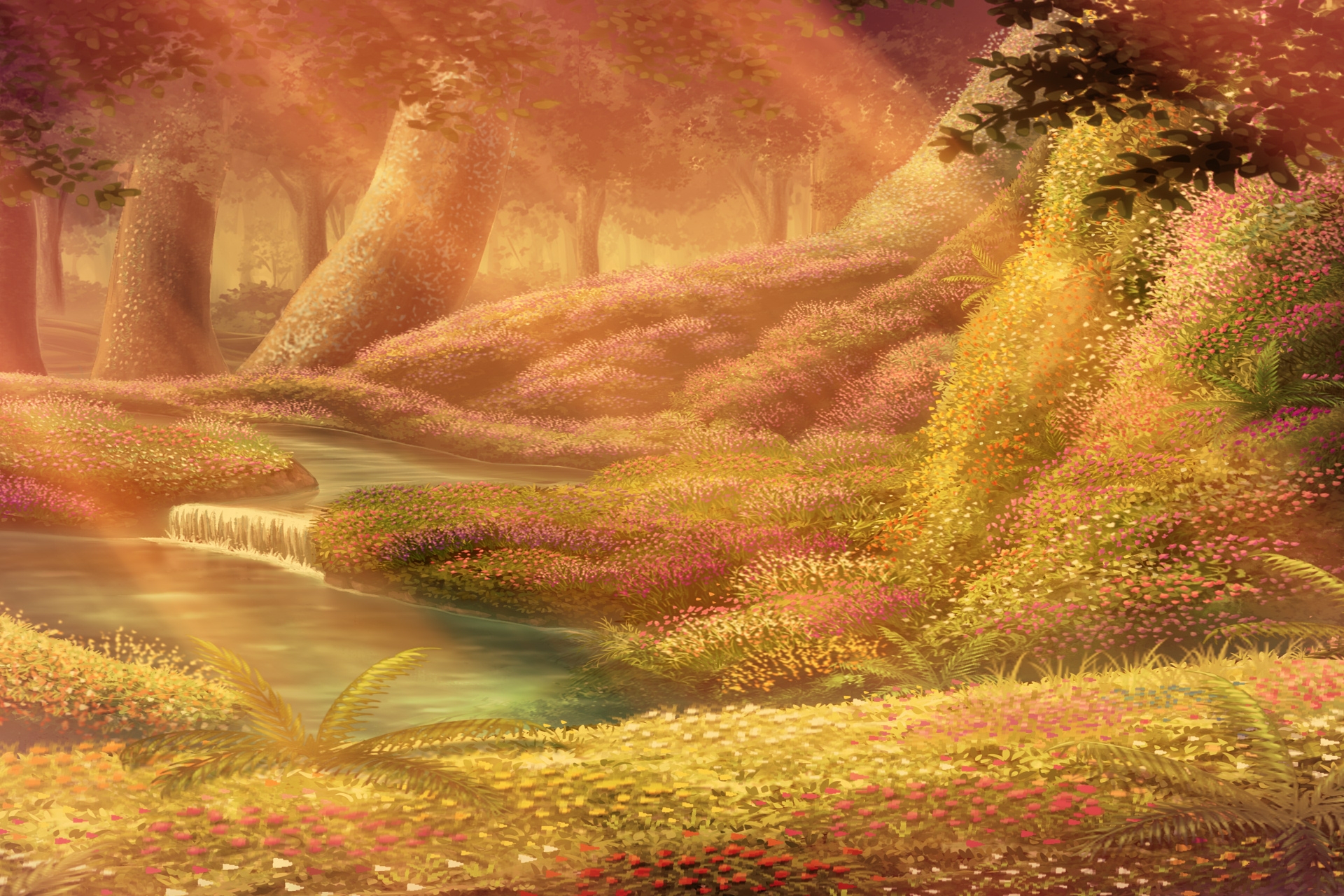 単品5種背景素材v94エルフの森