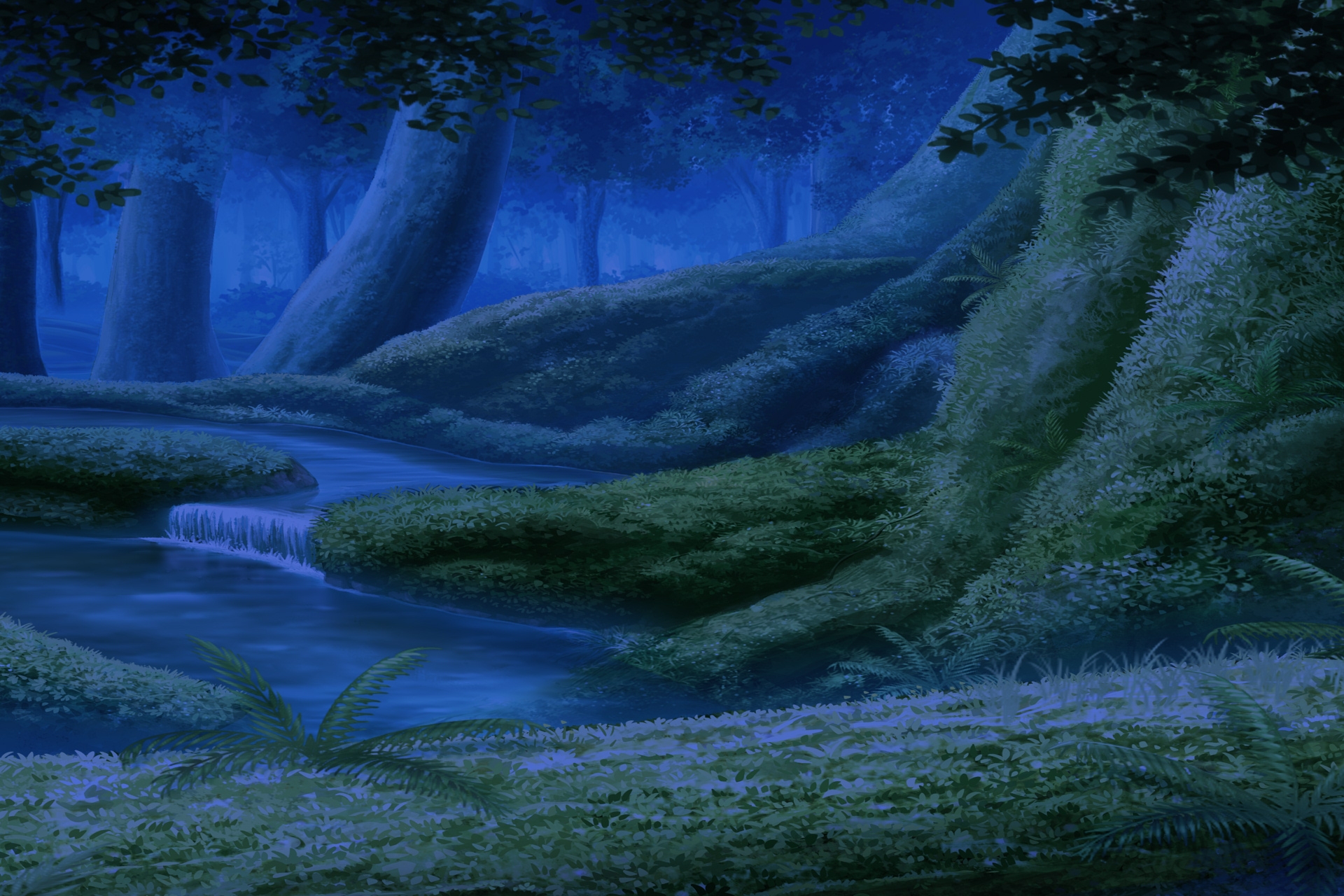 単品5種背景素材v94エルフの森