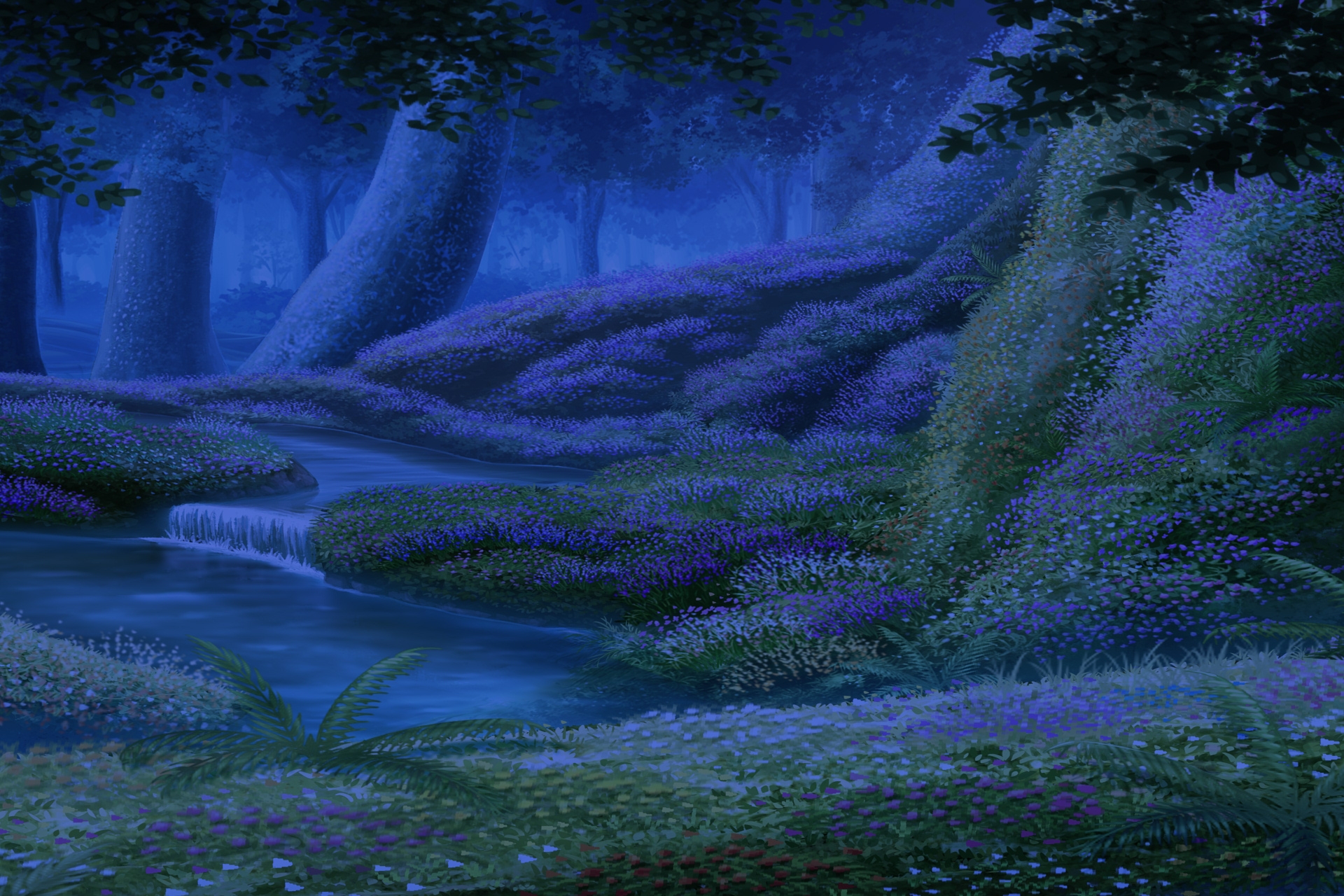 単品5種背景素材v94エルフの森