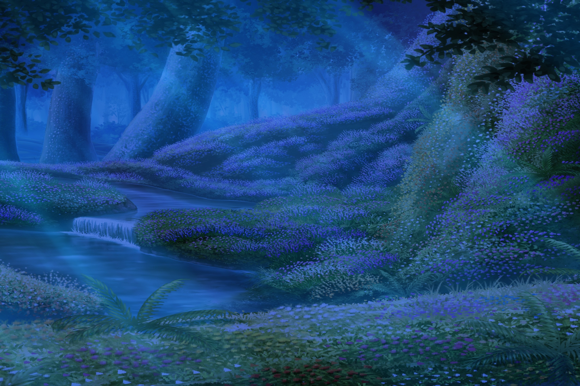 単品5種背景素材v94エルフの森