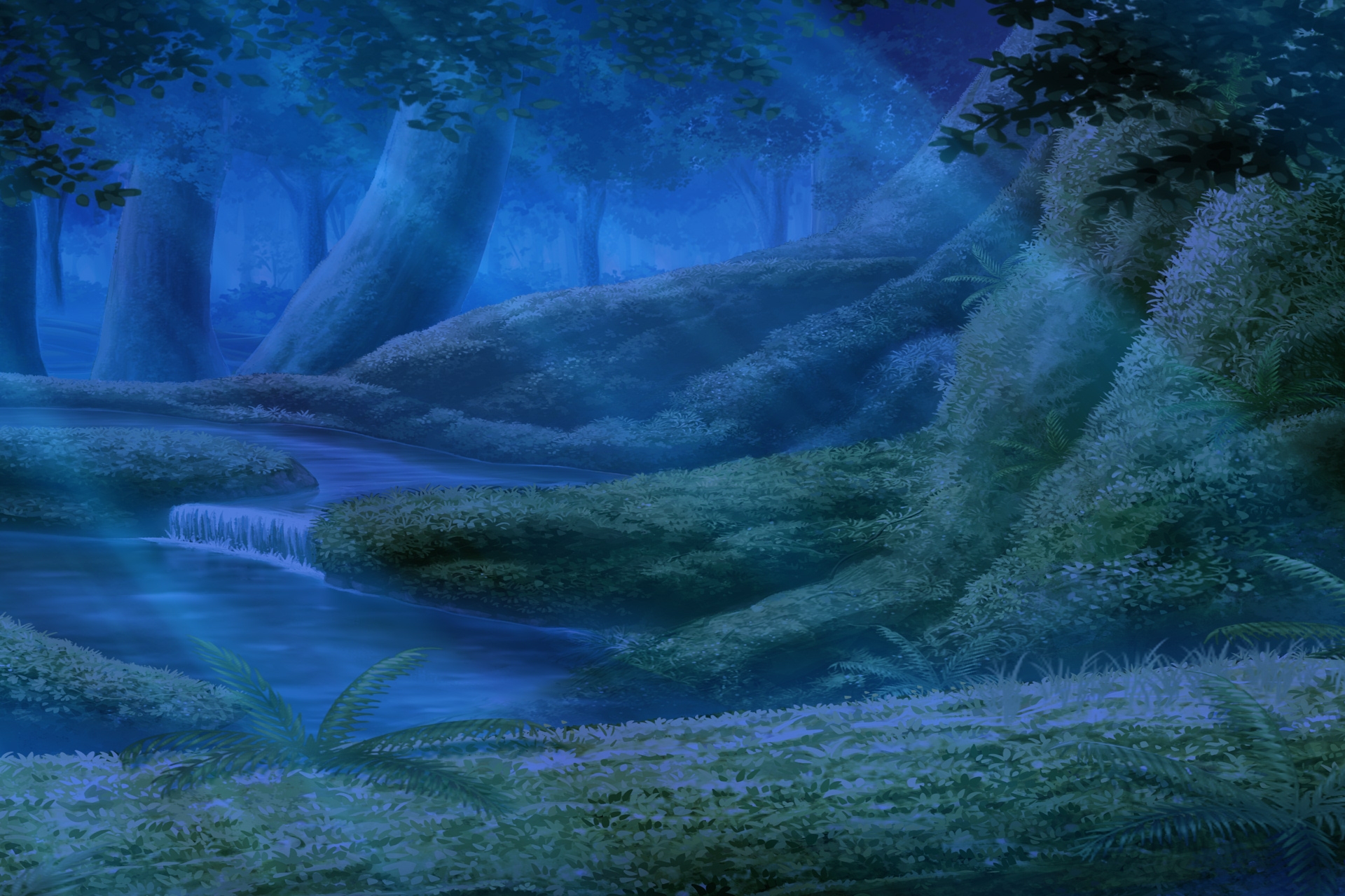 単品5種背景素材v94エルフの森