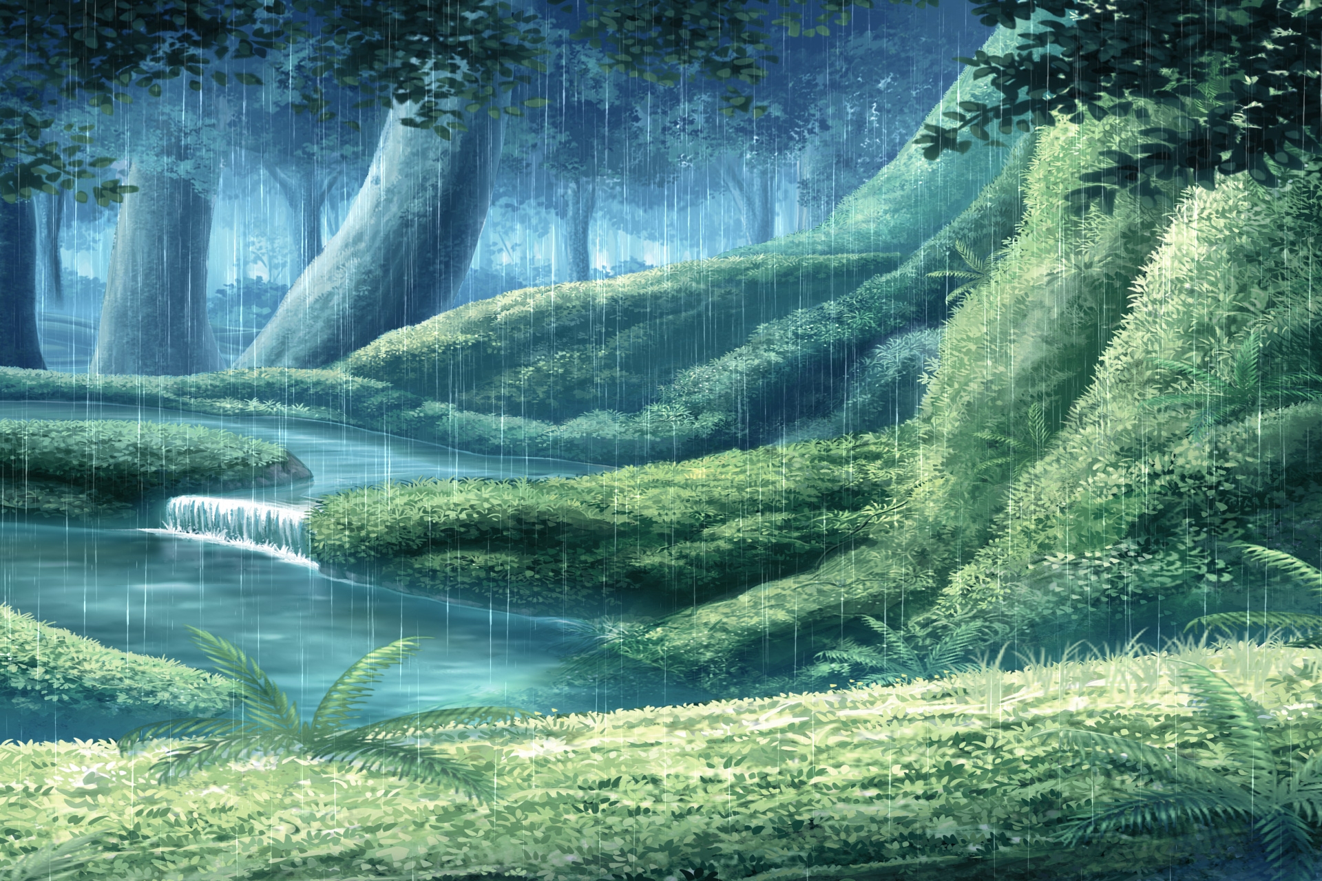 単品5種背景素材v94エルフの森